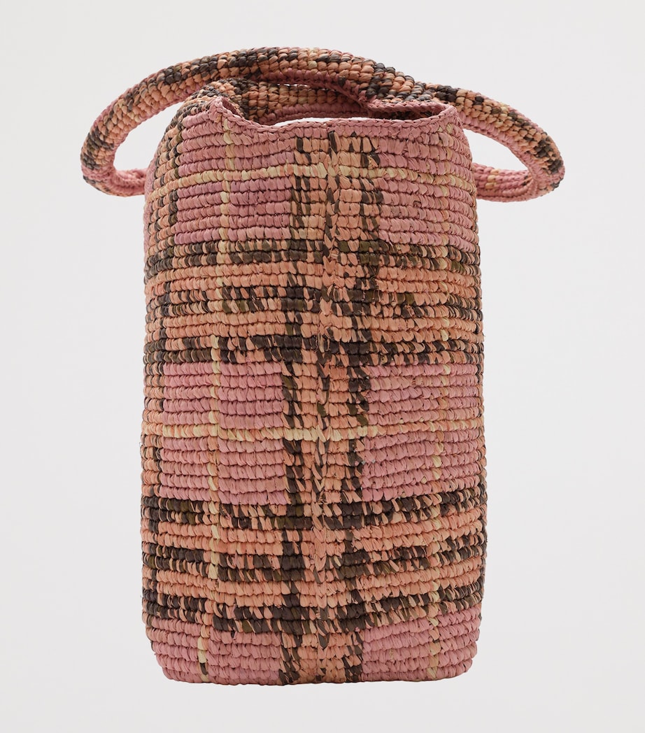 Burberry Raffia Margate Tote Bag Pink Image 2