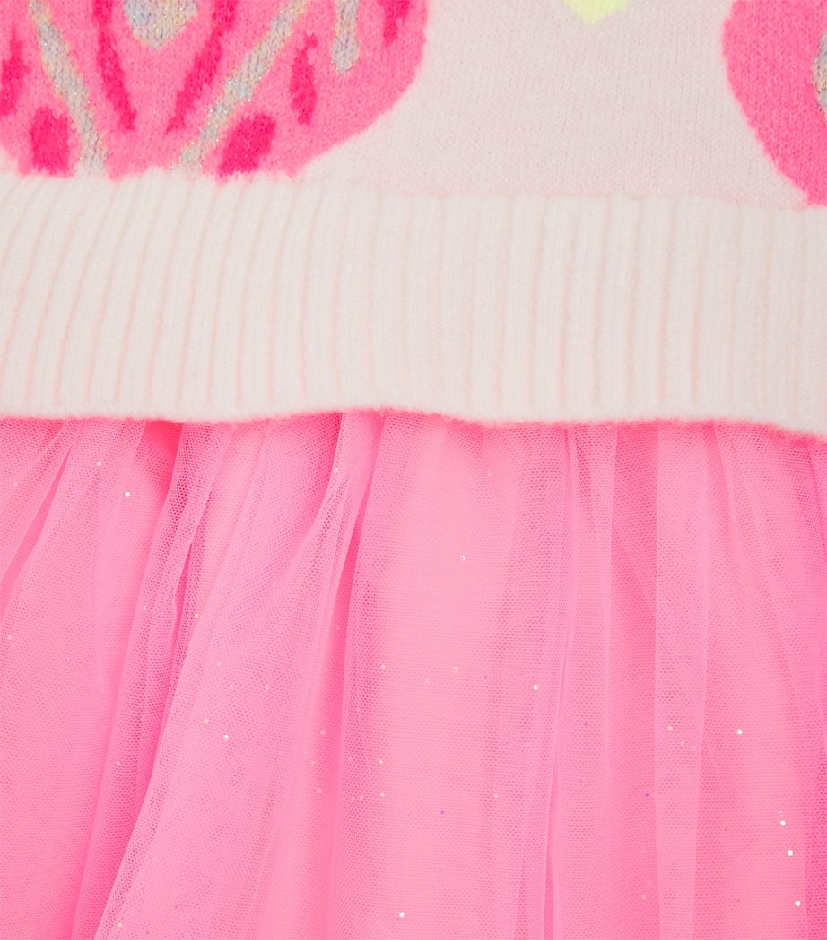 Billieblush Heart Jacquard Dress (2-12 Years) Pink Image 3