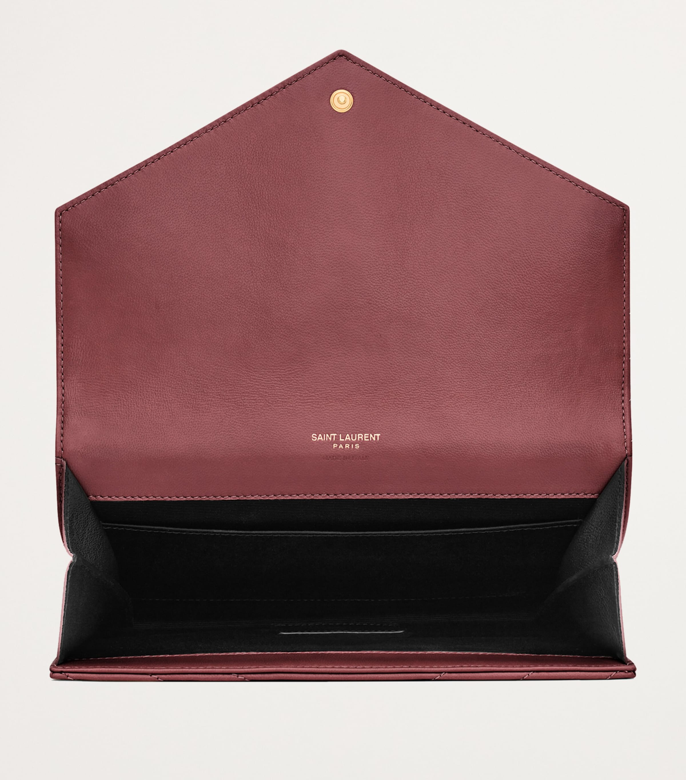 Saint Laurent Small Monogram Matelassé Envelope Pouch