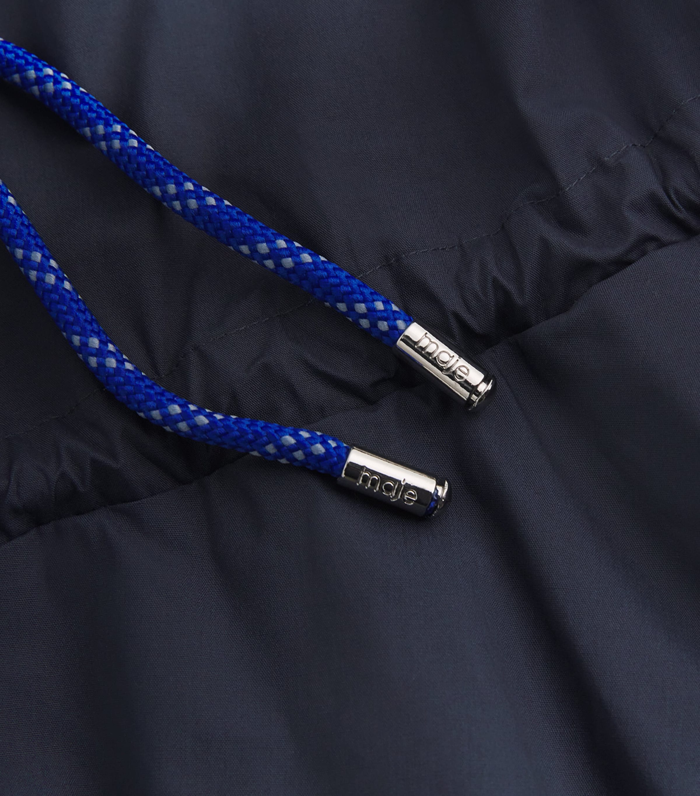 Cotton Bubble-Hem Mini Dress NAVY Image 5