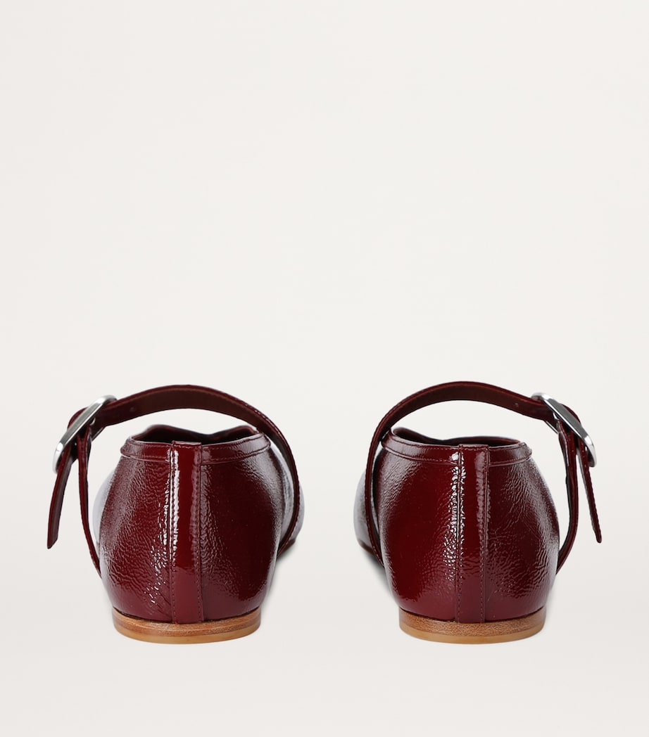 Patent Leather Stella Flats RED Image 3