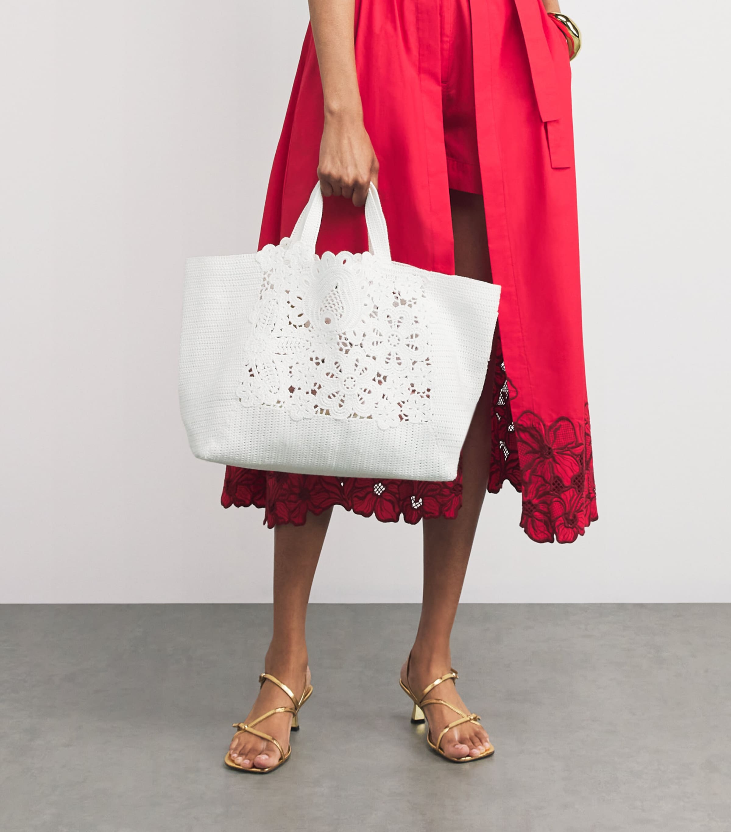 トートバッグ CROCHET SHOPPING BAG Sandro Paris Crochet Tote Bag | Harrods CA