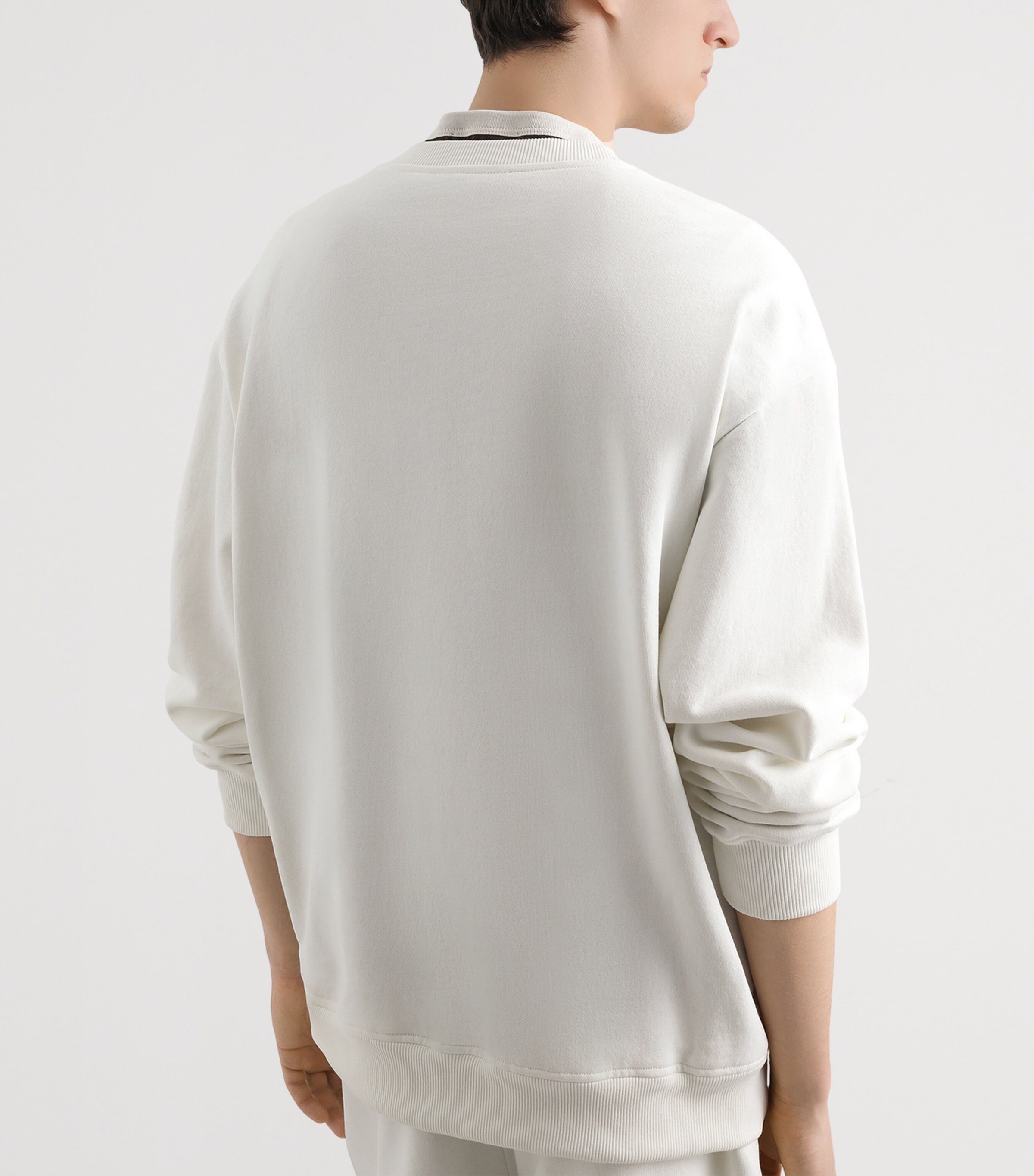 Cotton Graphic Sweatshirt A4567-CREAM Image 4