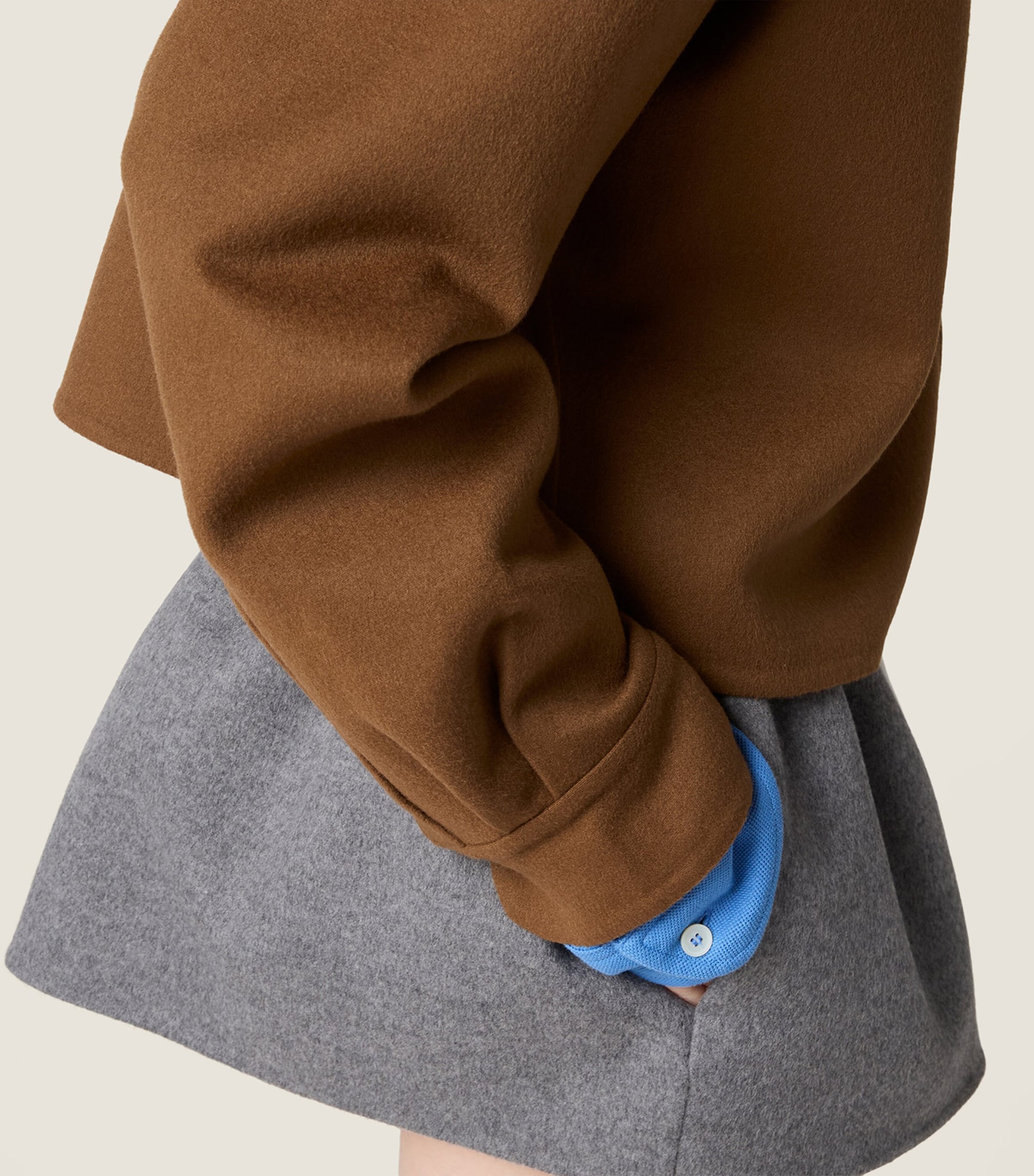 Wool-Cashmere Mini Skirt F0031 Image 5