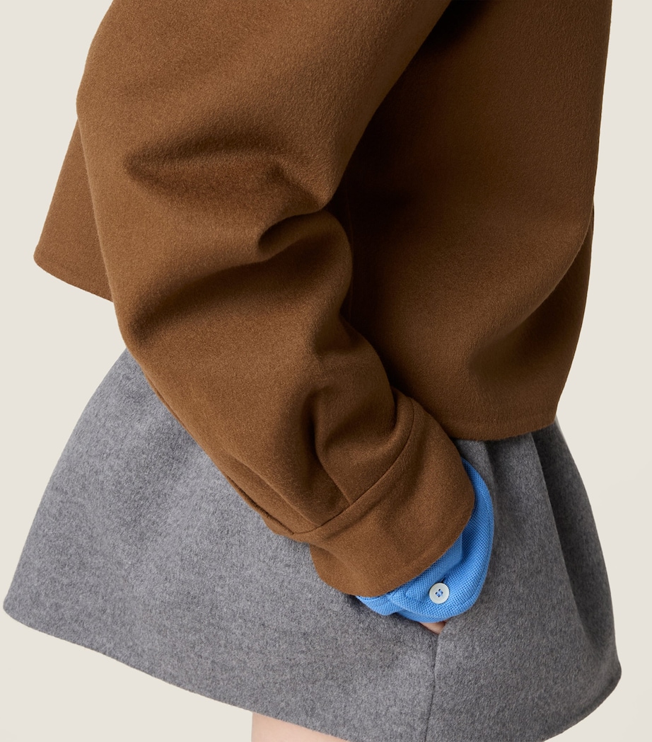 Wool-Cashmere Mini Skirt F0031 Image 5