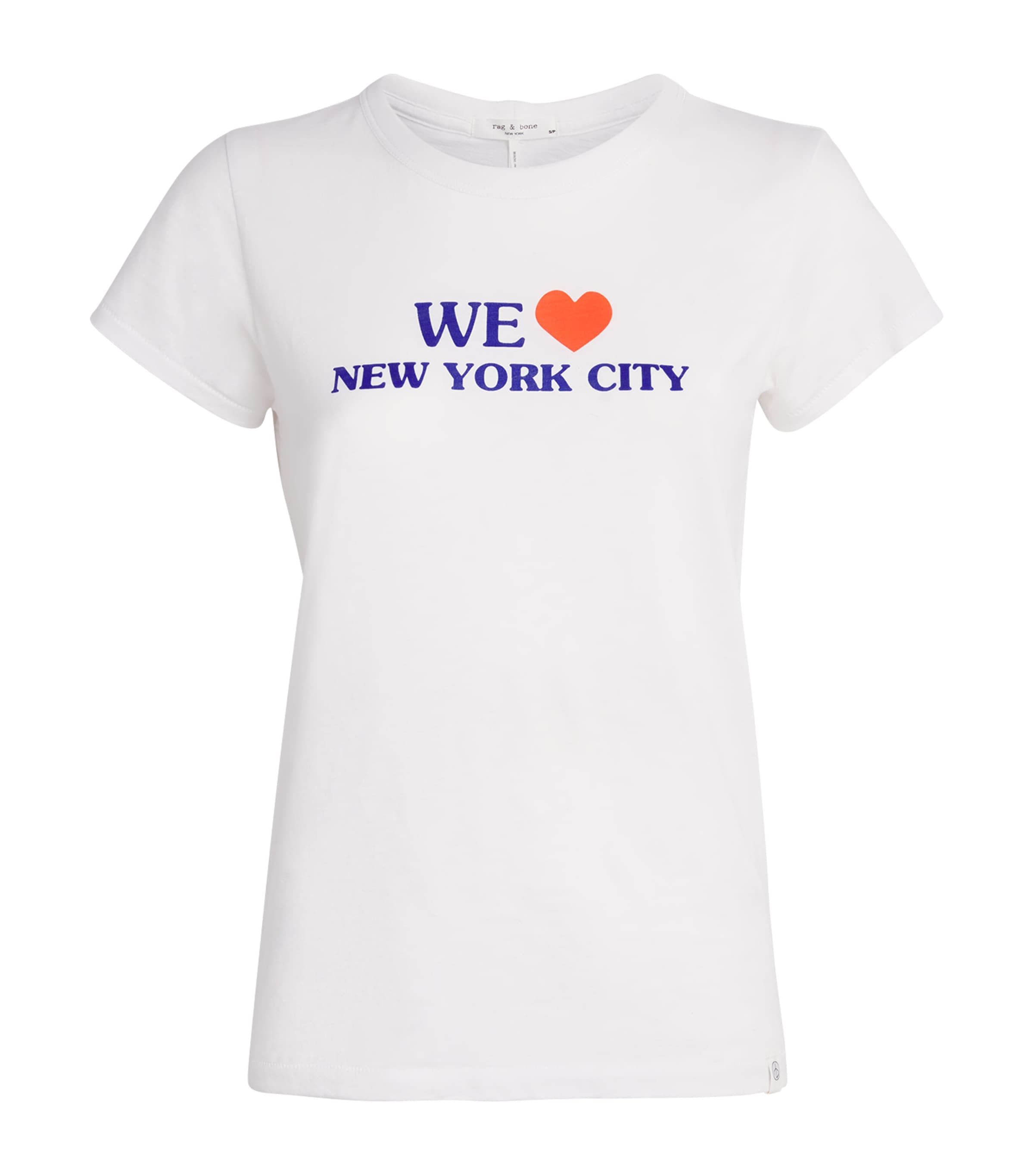 Rag & Bone New York City Cotton Grpahic T-shirt In White
