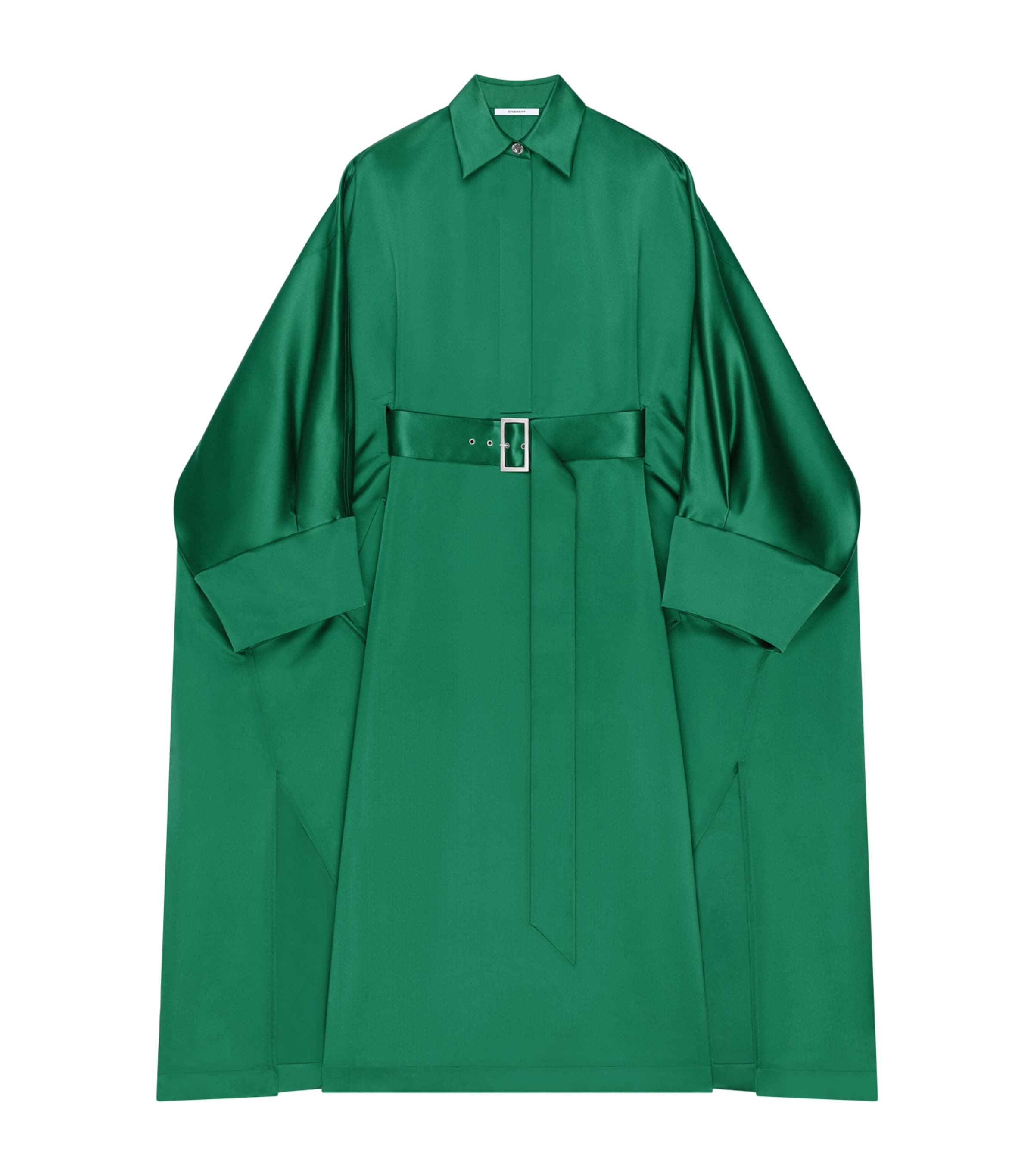 Silk Oversized Maxi Shirt Dress