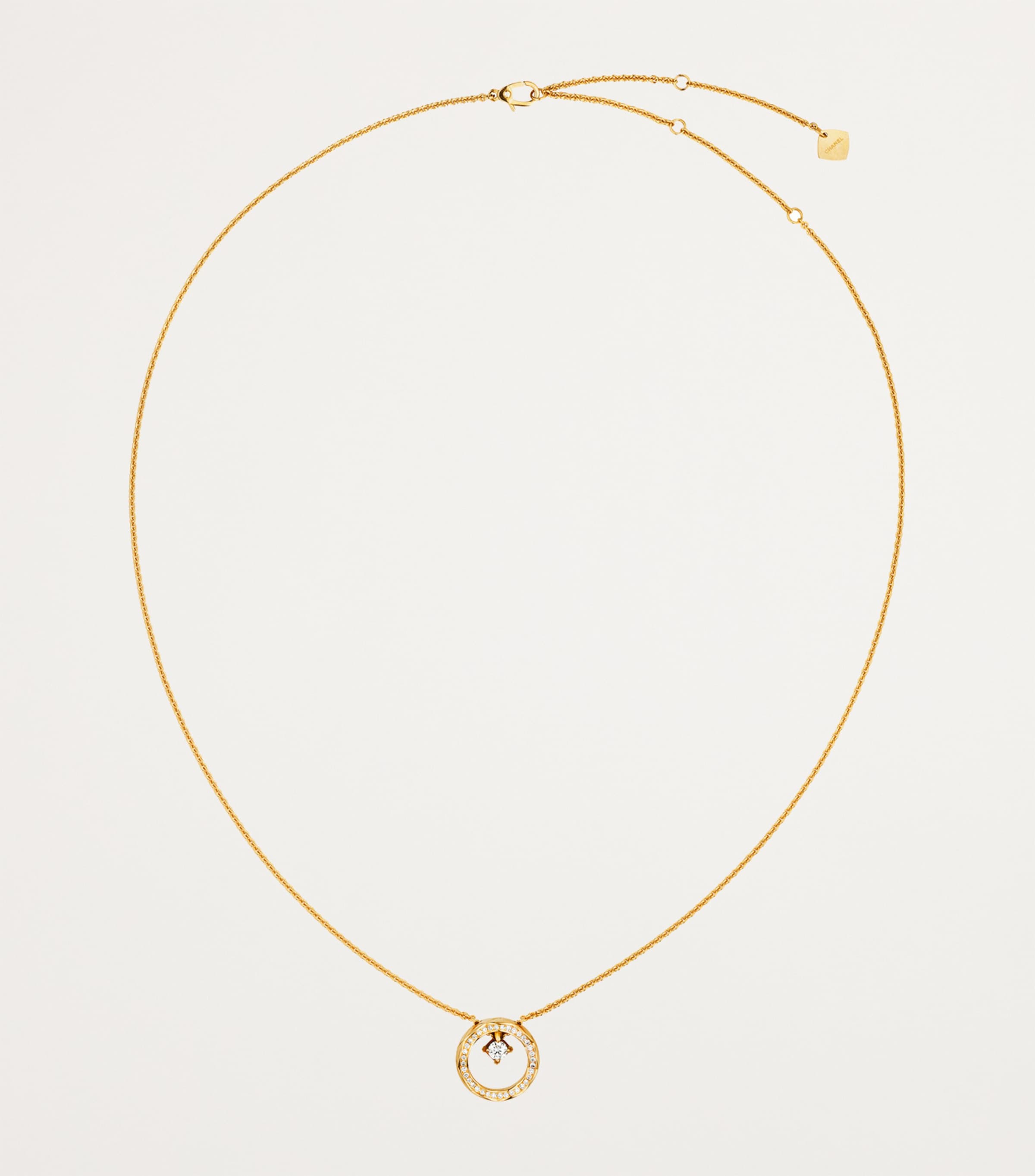 Yellow Gold and Diamond Coco Crush Necklace YELLOW Image 4