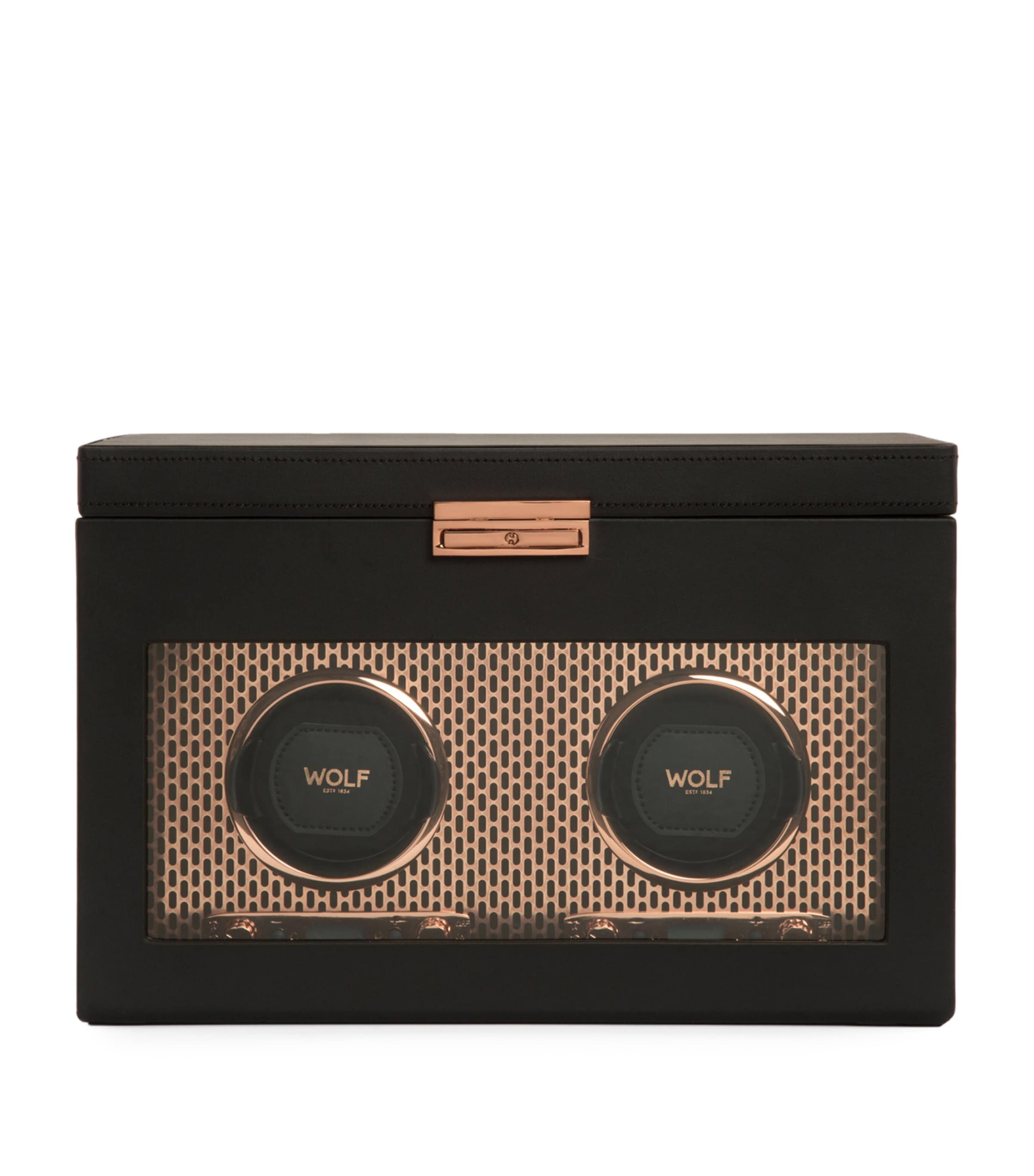 Wolf Axis Double Watch Winder With Storage