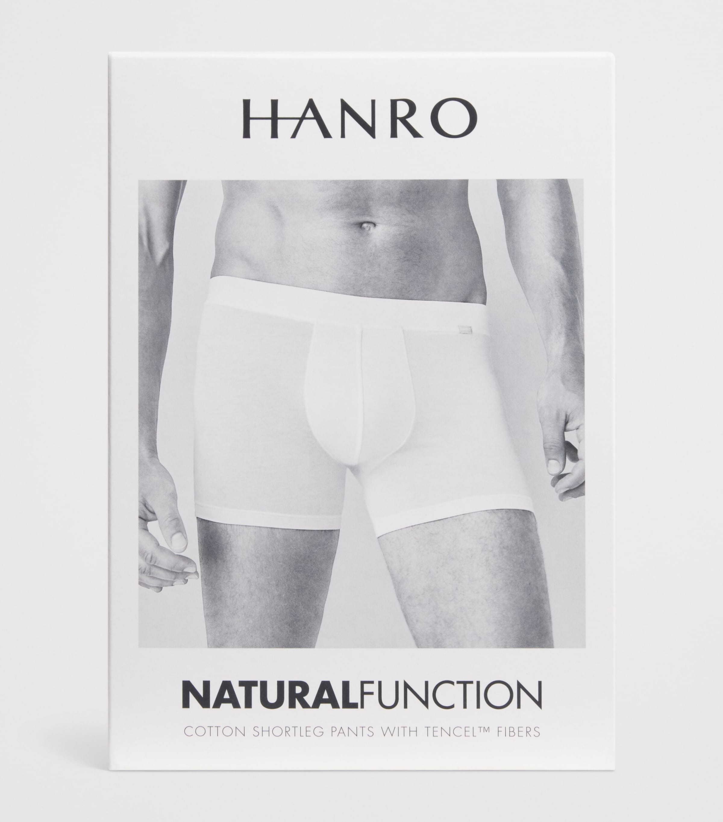 Hanro Mens Natural Function Trunks Blk Image 5