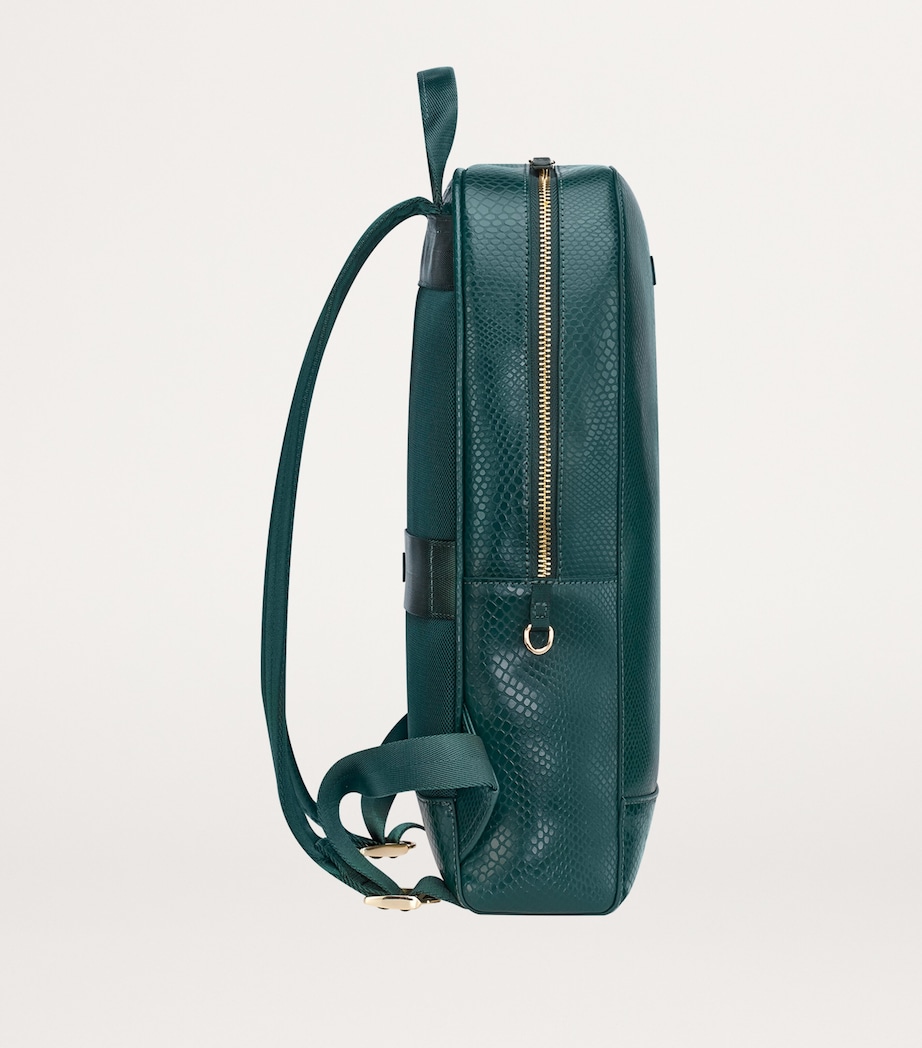 Vegan Leather Precious & Ethical Backpack GREEN Image 2