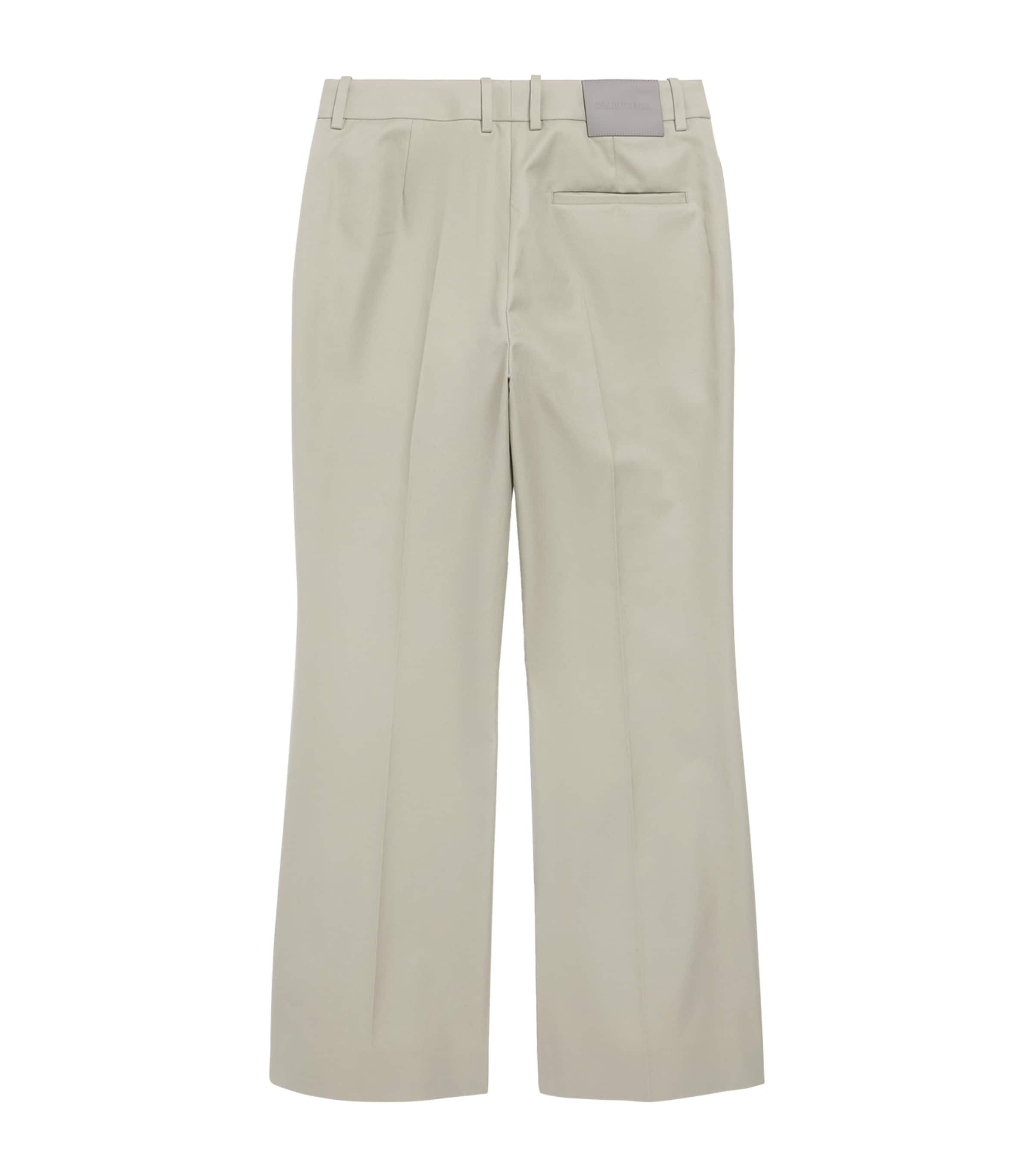 Balenciaga Womens Cotton Flared Trousers Image 2