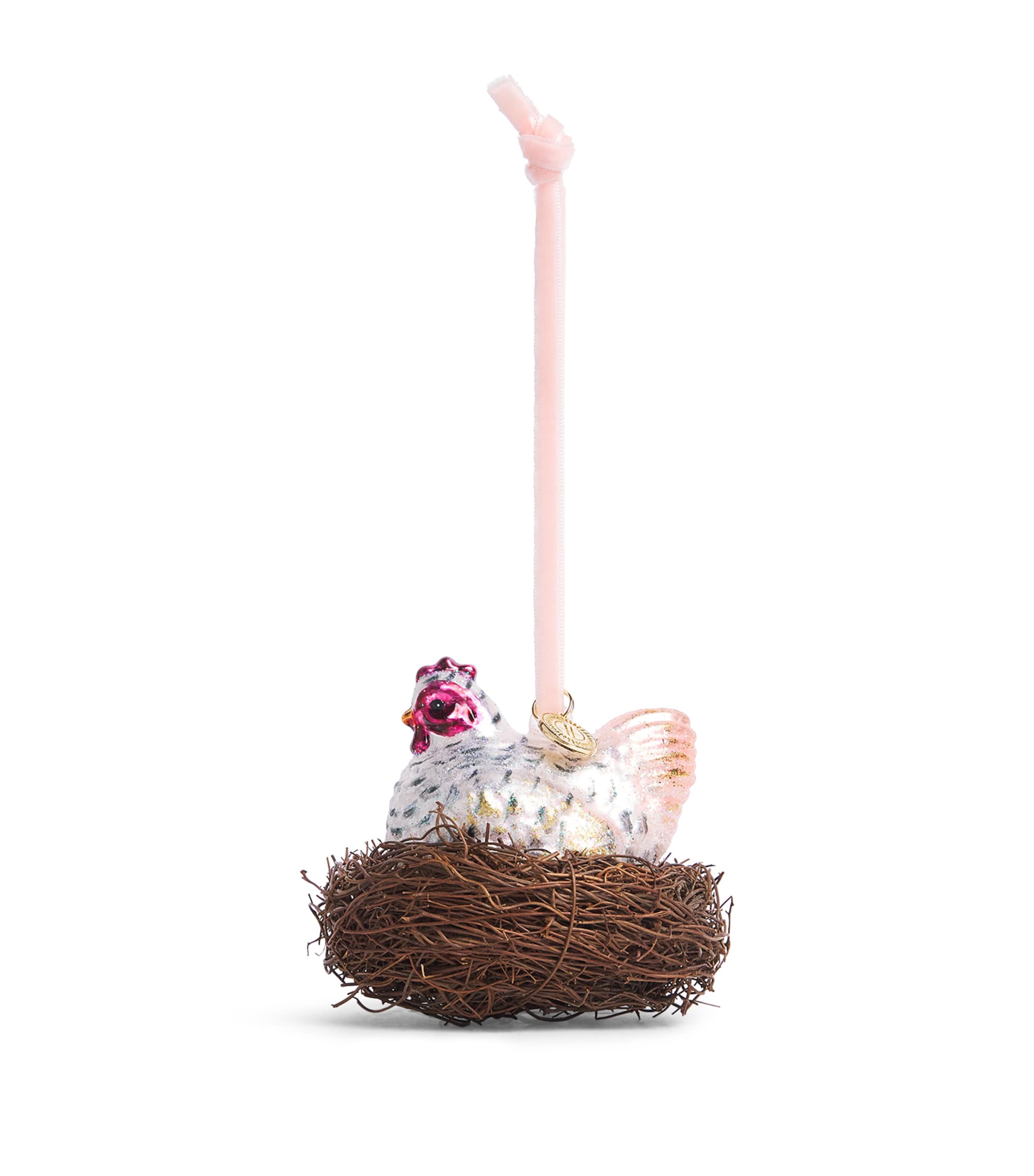 Harrods Nesting Hen Tree Decoration Image 1