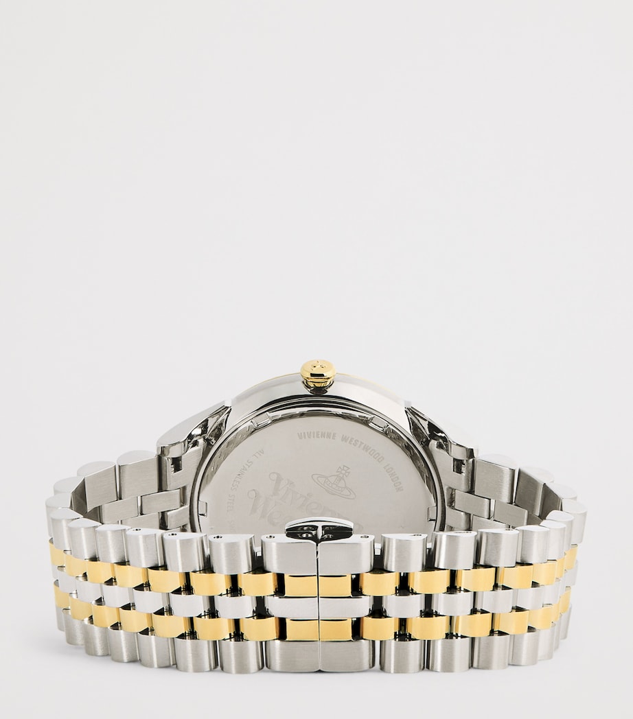 Vivienne Westwood Stainless Steel The Seymour Watch 38mm Silver/gold Chmpagne Image 3