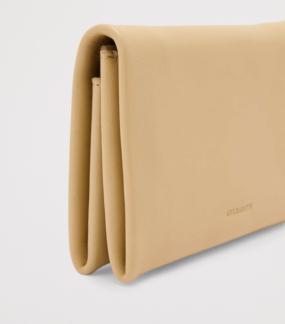AllSaints Leather Harluna Wallet Mellow Yellow Image 6