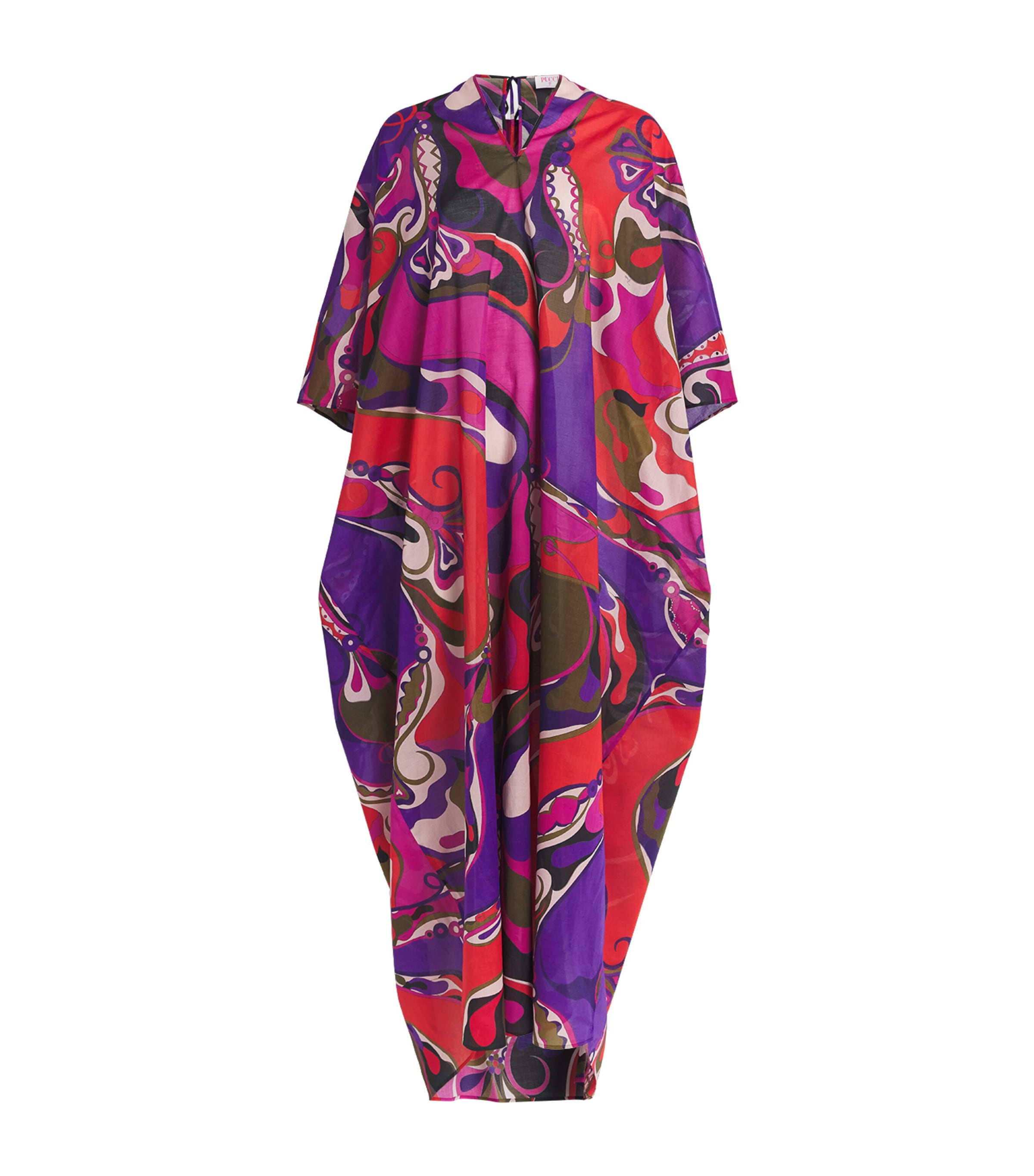 Cotton Kaftan Maxi Dress 017/MULTICOLOR Image 1