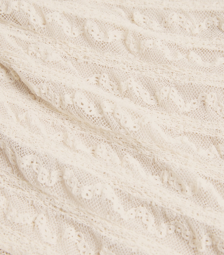 Lace Midi Skirt ECRU Image 5