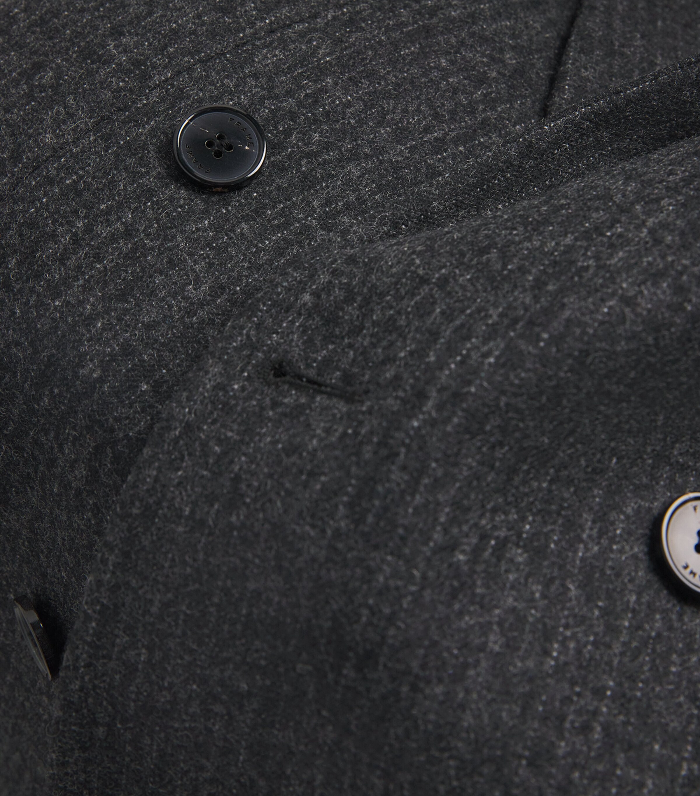 Wool-Blend Pinstripe Blazer DKGR Image 5