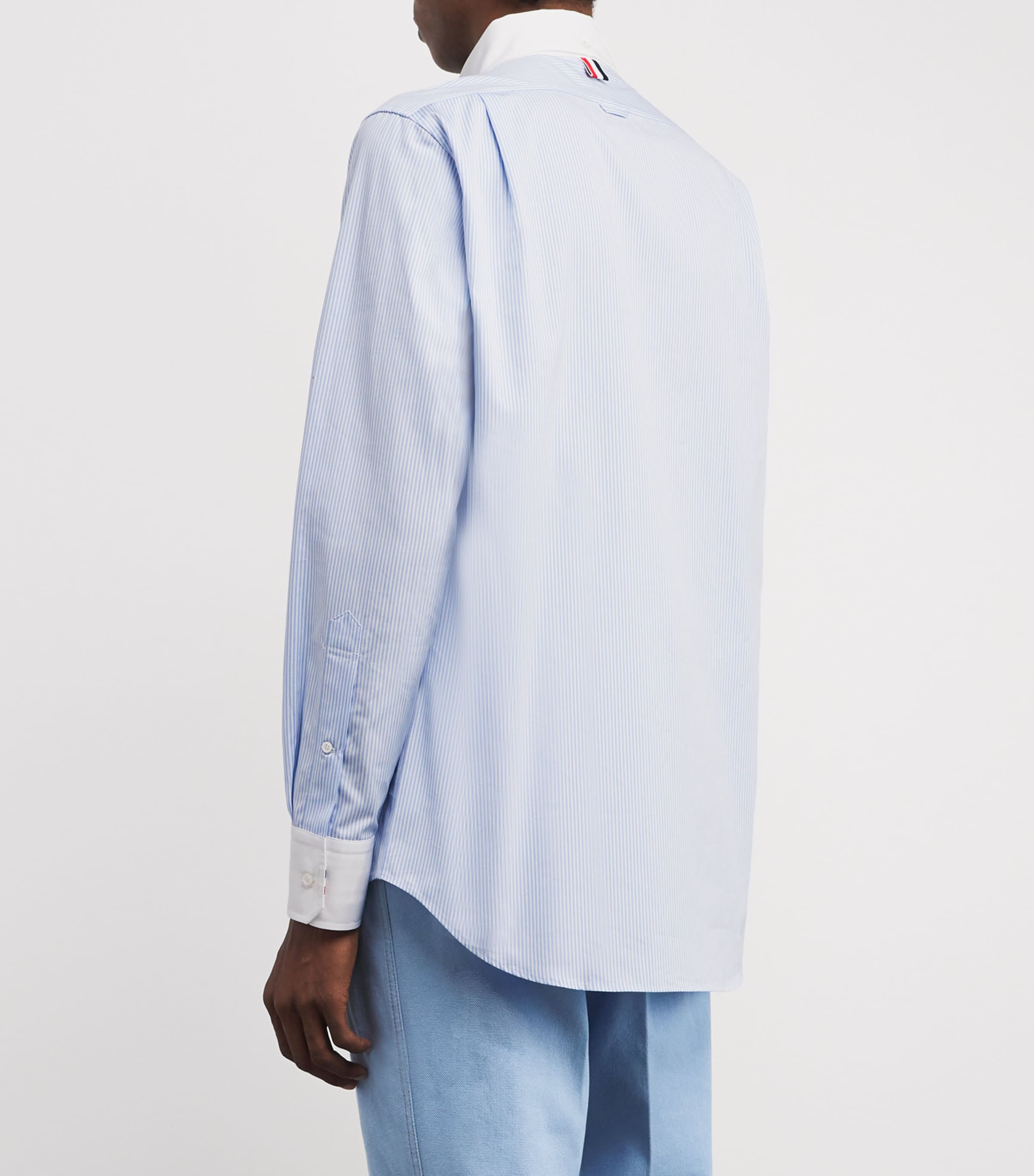 Cotton Stripe Shirt LIGHT BLUE Image 4