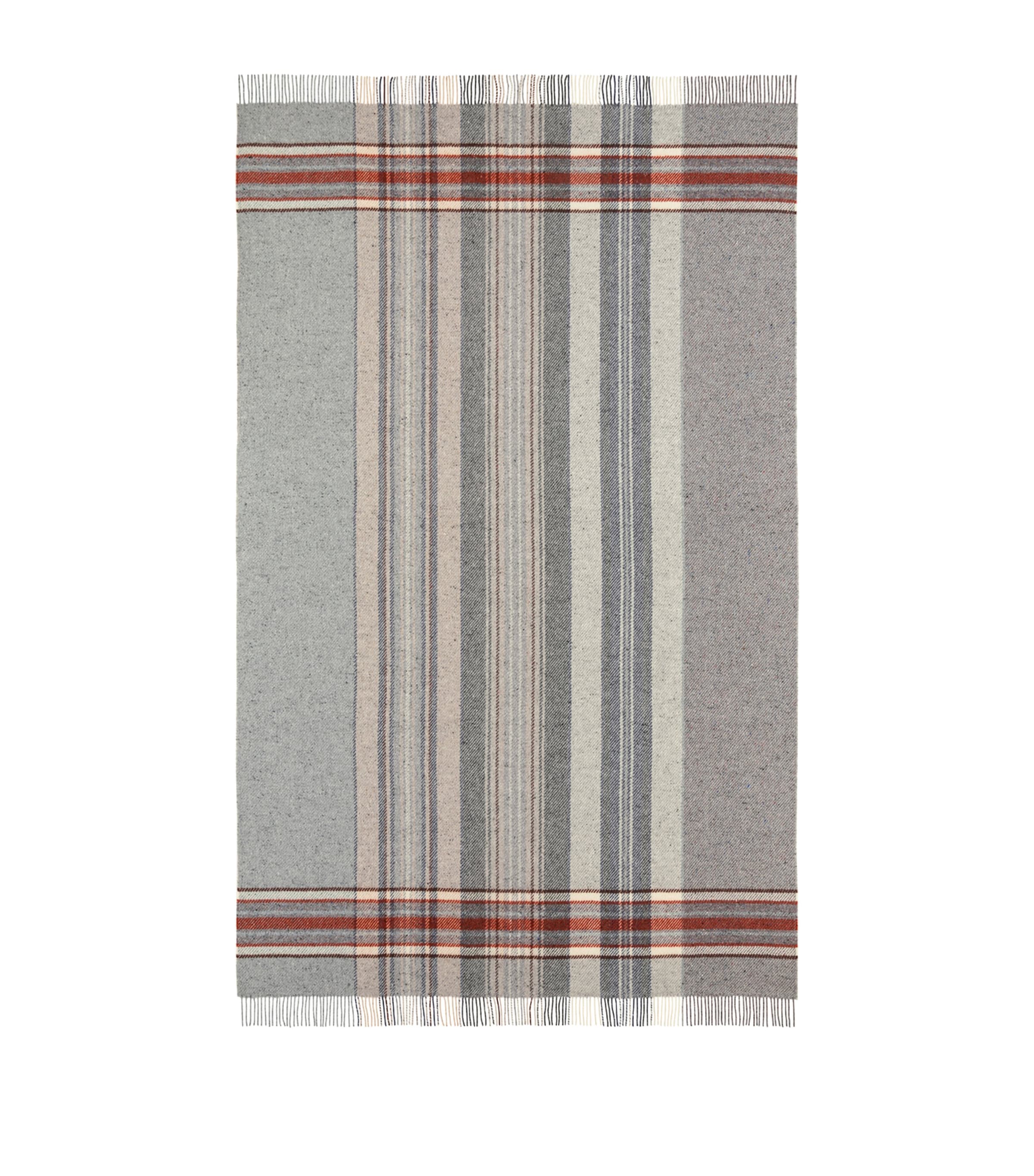 Johnstons Of Elgin Donegal Check Bed Throw (230cm x 15cm) Russet Image 2