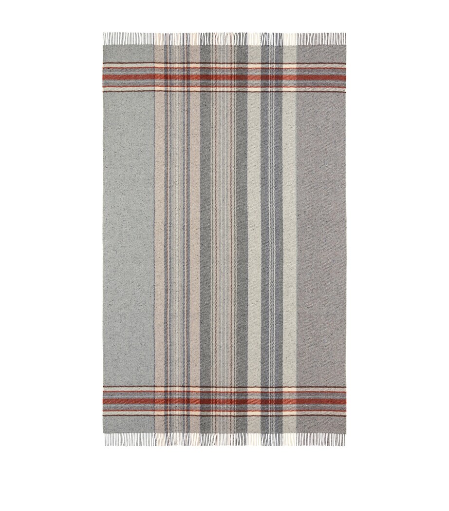 Johnstons Of Elgin Donegal Check Bed Throw (230cm x 15cm) Russet Image 2