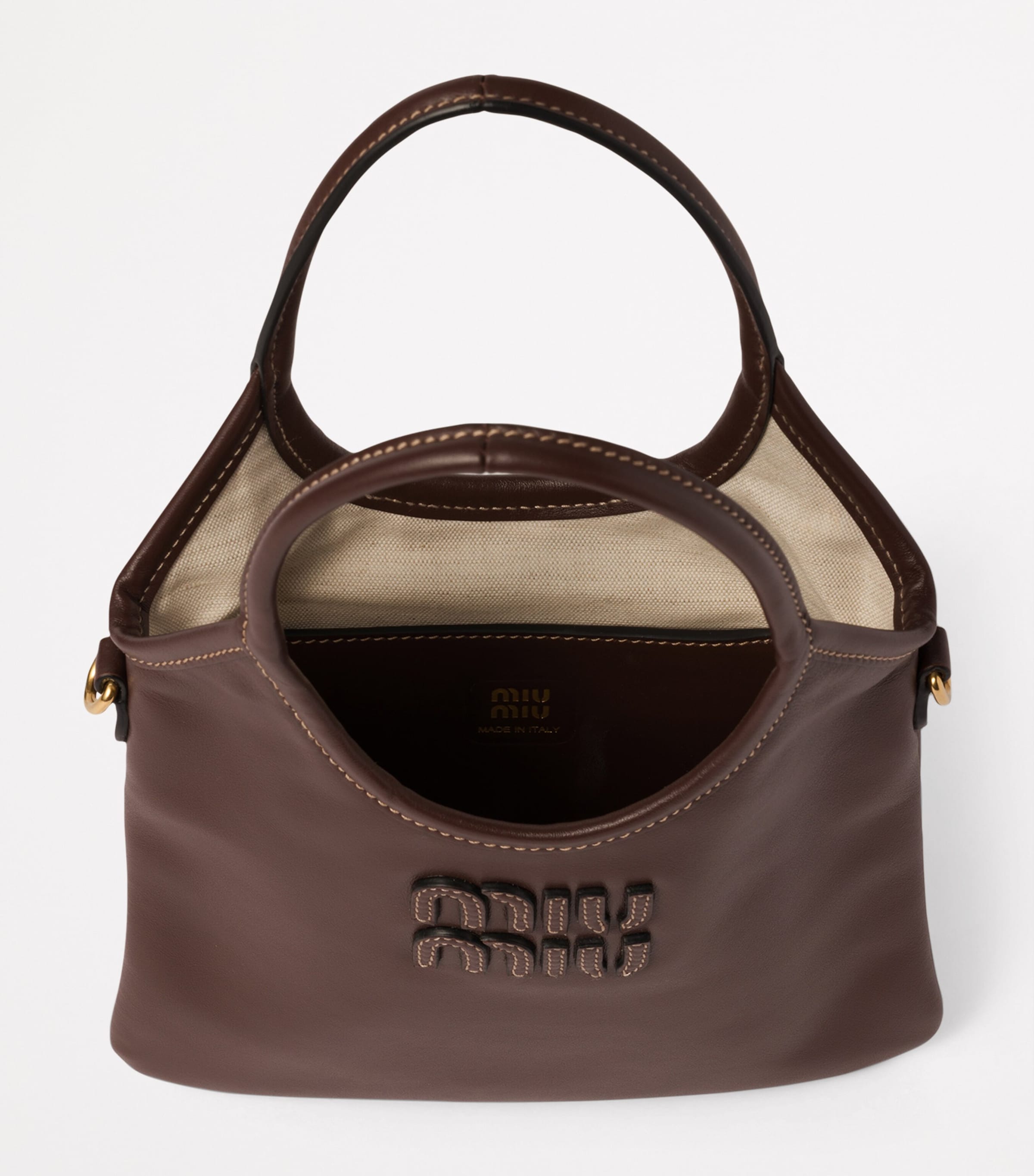 Leather Ivy Top-Handle Bag F0NBL Image 6