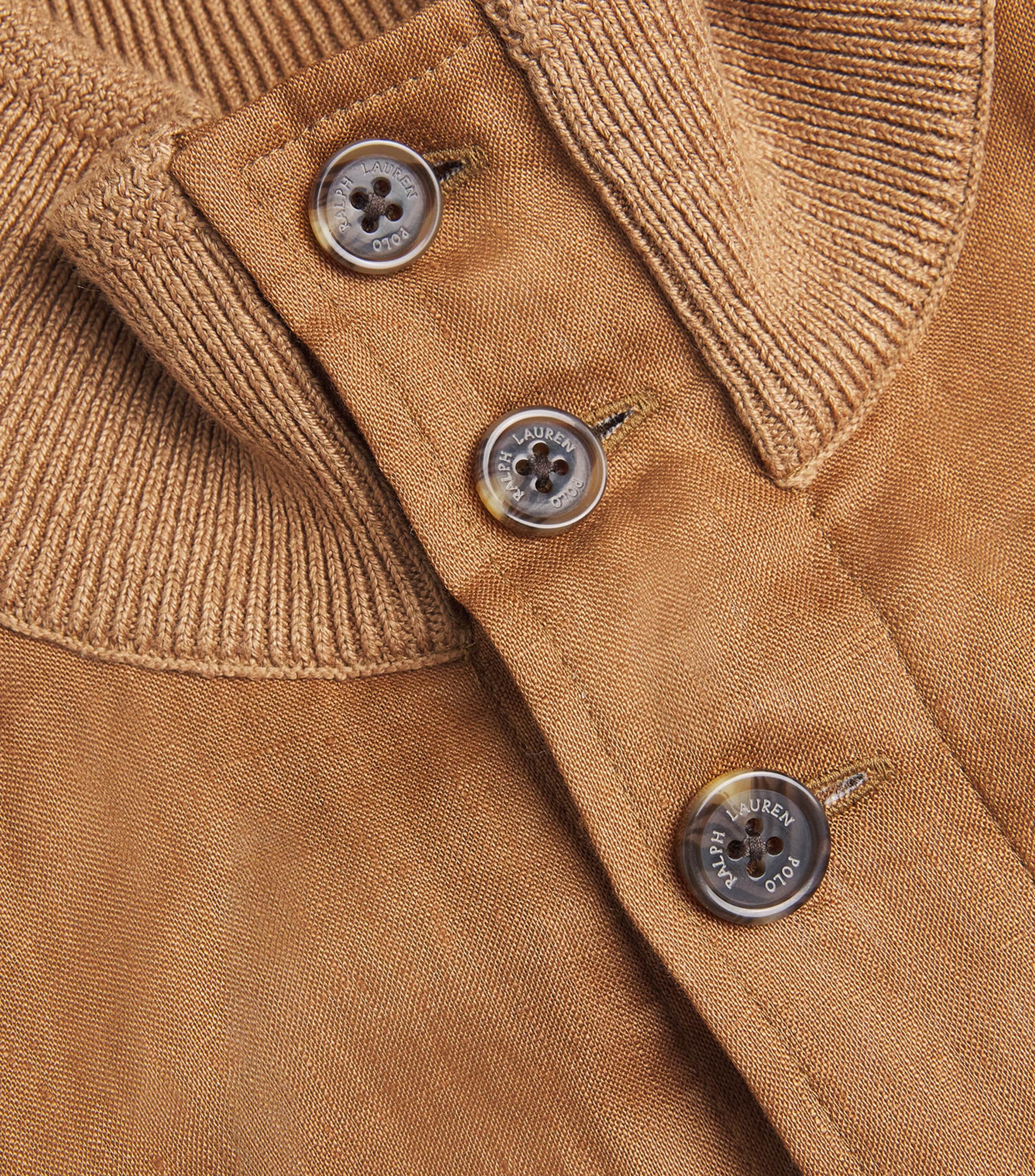 Polo Ralph Lauren Mens Linen Cardigan Brown Image 5