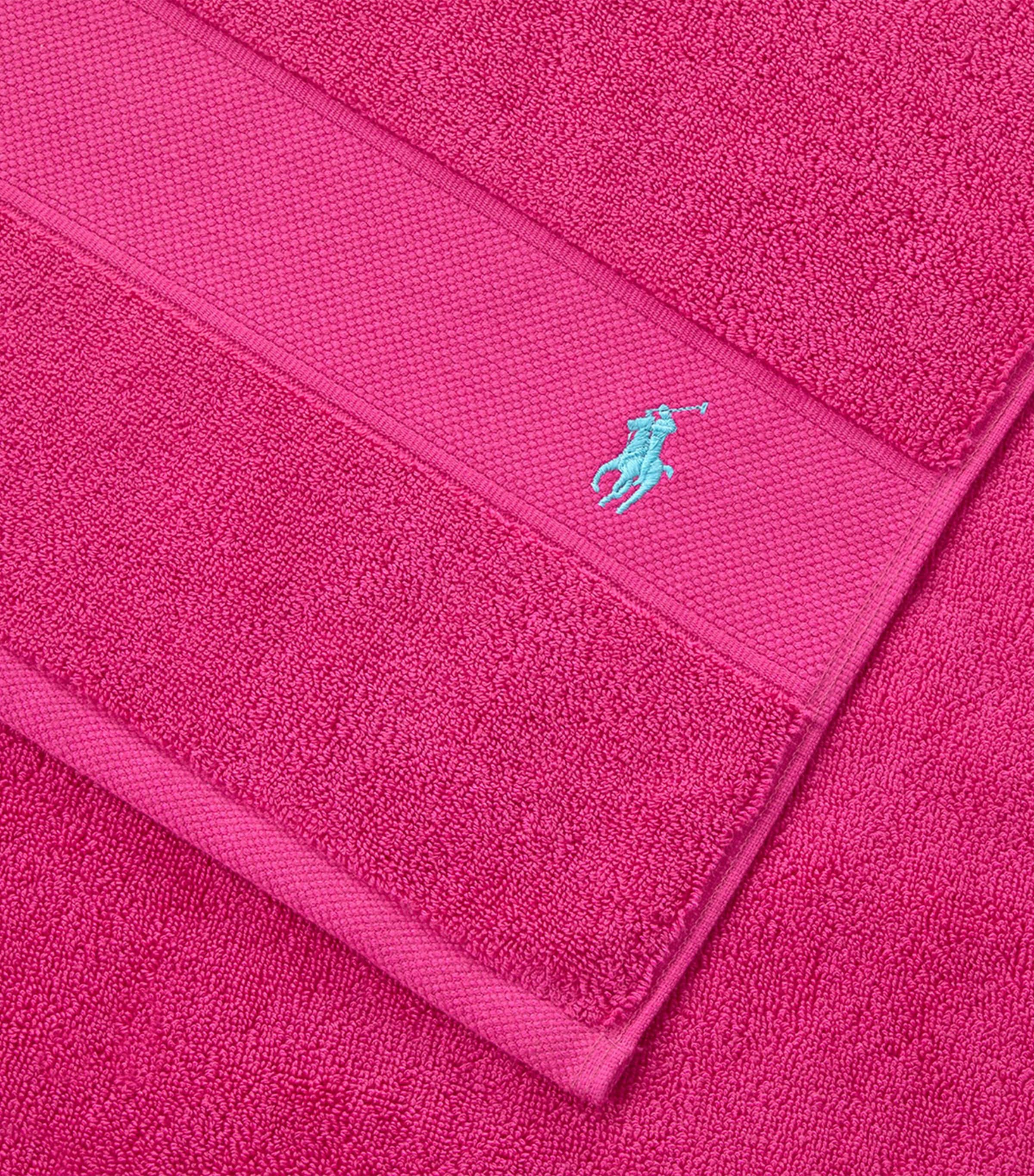 Polo Player Bath Towel (70cm x 140cm) SKY PINK Image 7