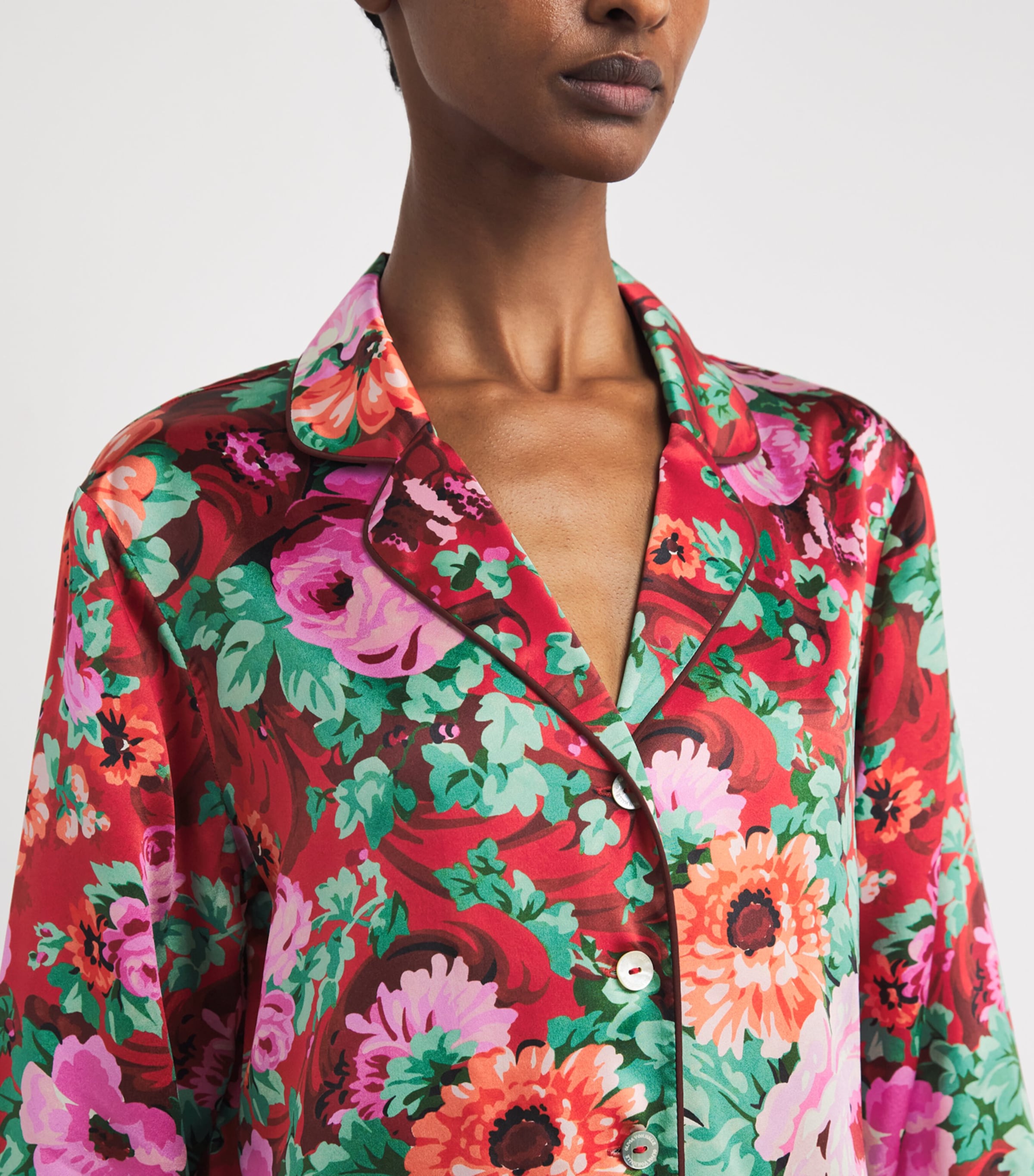 Silk Floral Lila Pyjama Set MOULIN Image 4