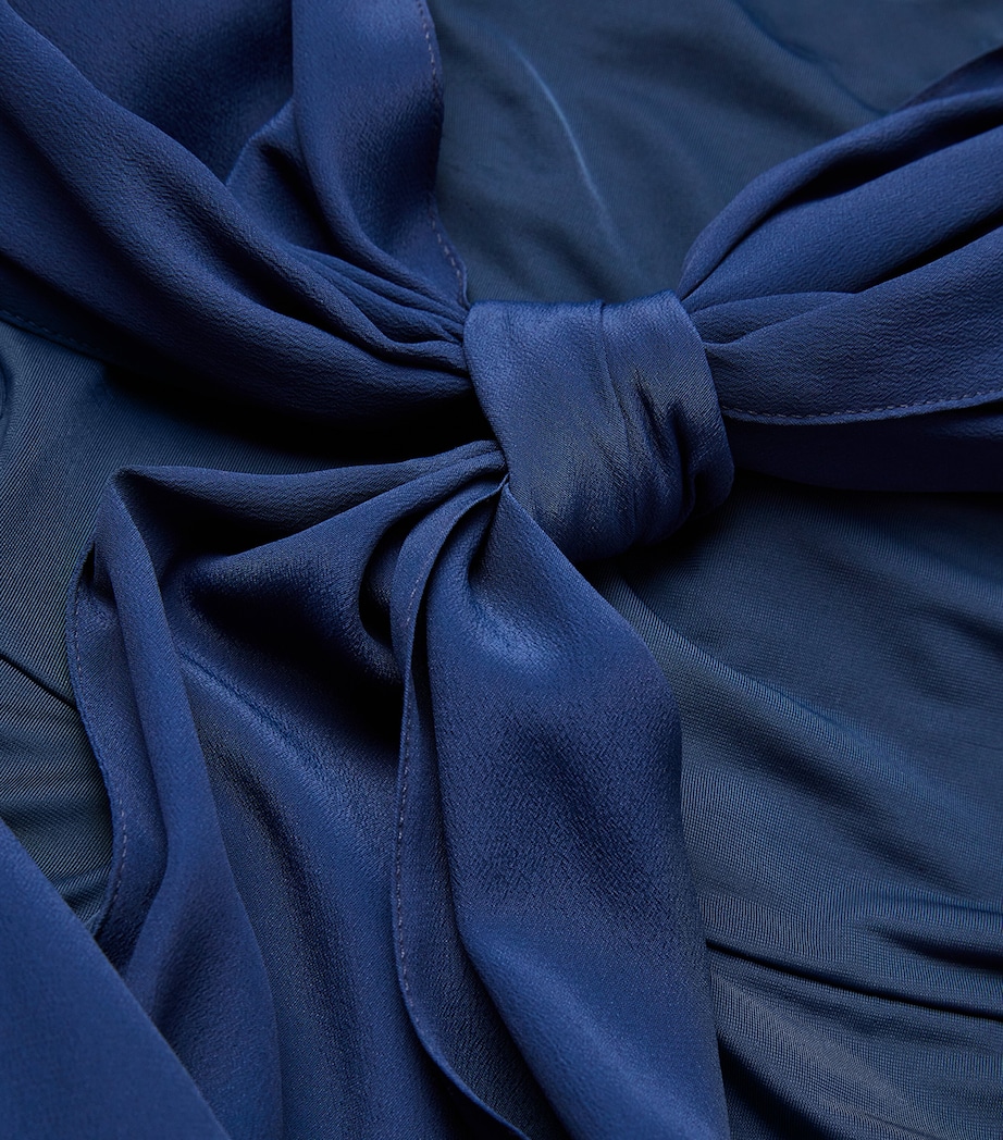 Jersey Draped Maxi Dress NAVY Image 5