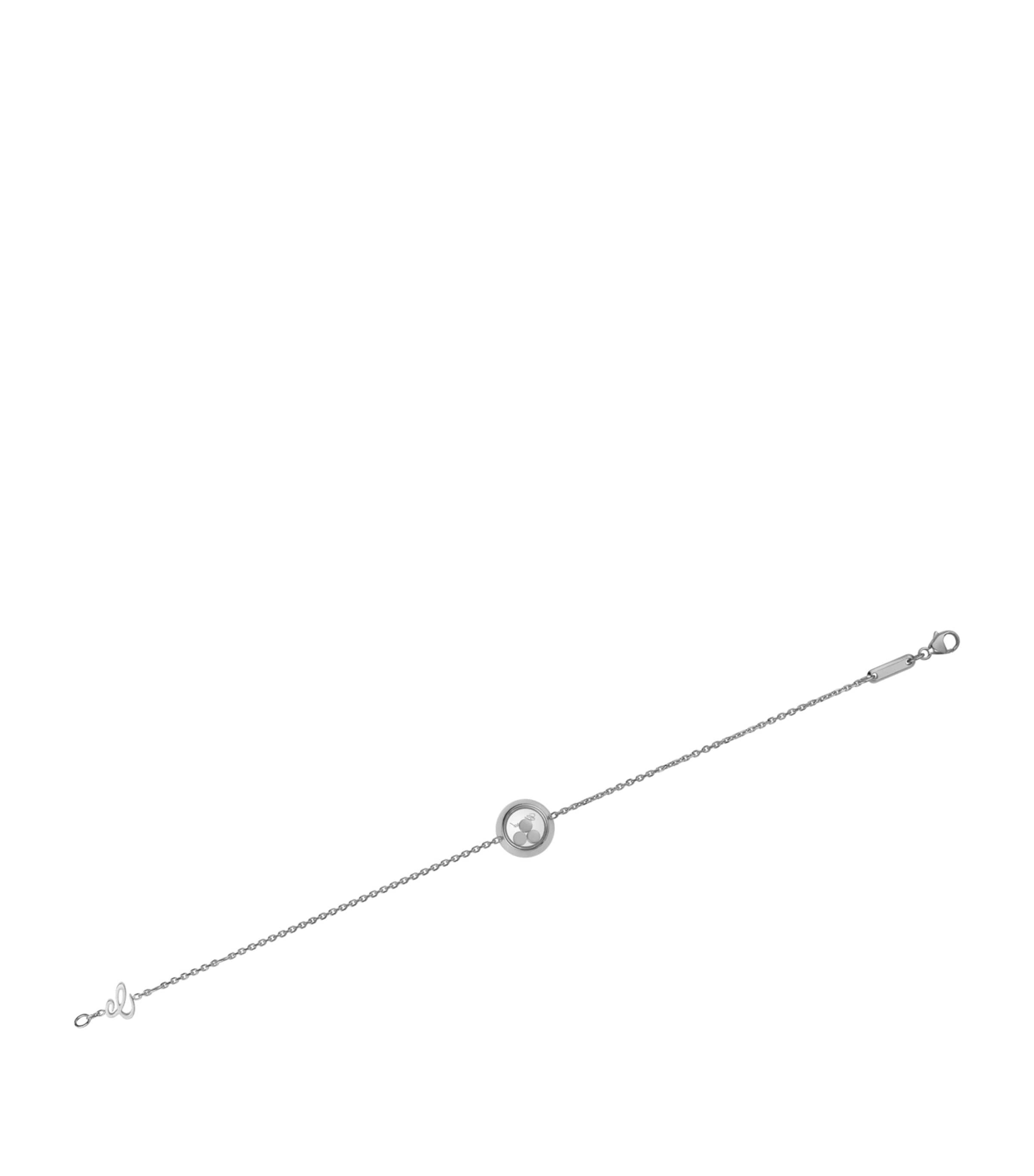 White Gold and Diamond Happy Diamonds Icons Bracelet 18K WHITE GOLD Image 2