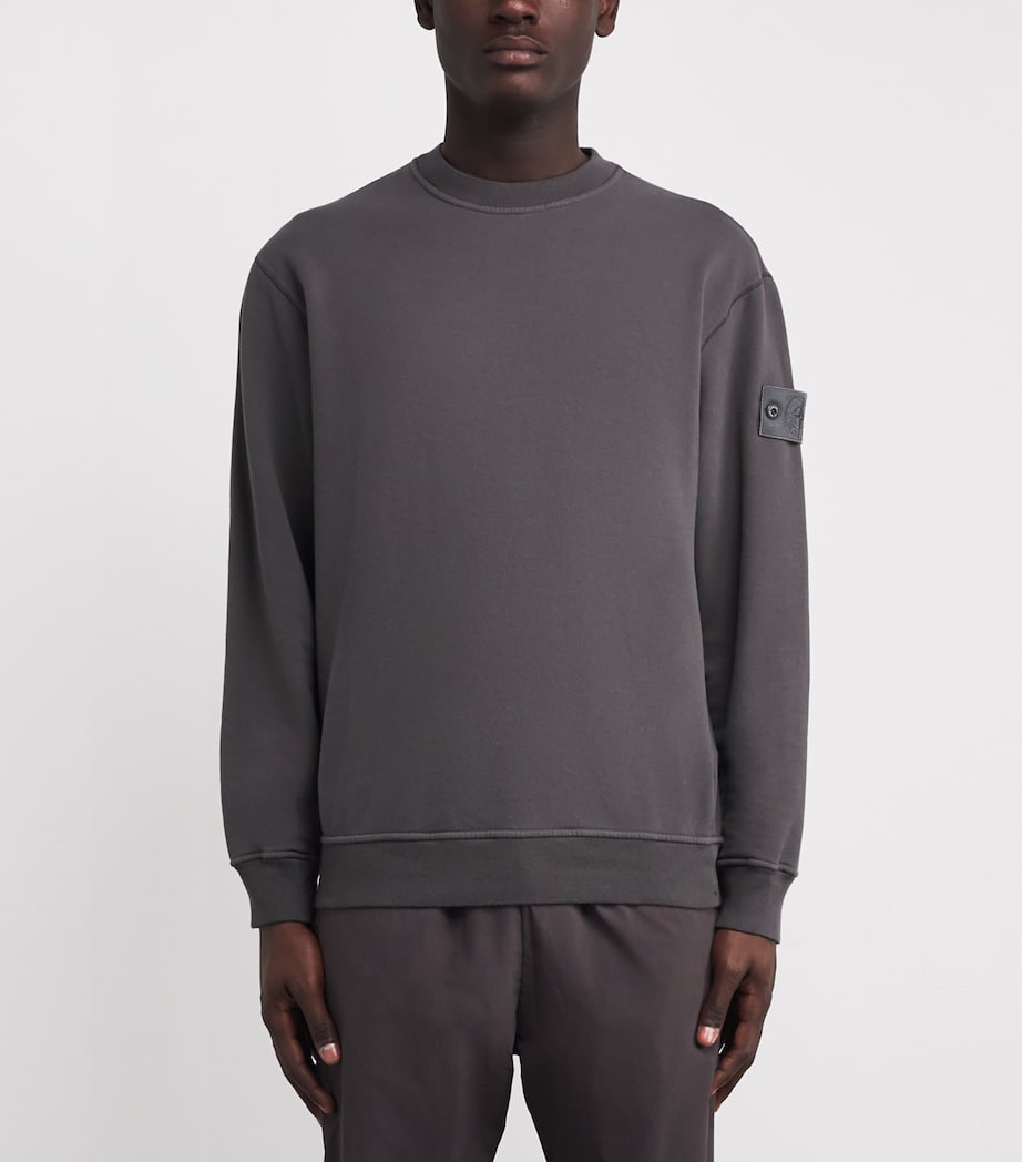 Cotton Faded Compass Sweatshirt V0067 Image 3