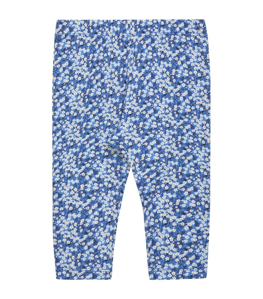 Trotters Mitsi Floral Leggings (3-24 Months) Blue Image 1