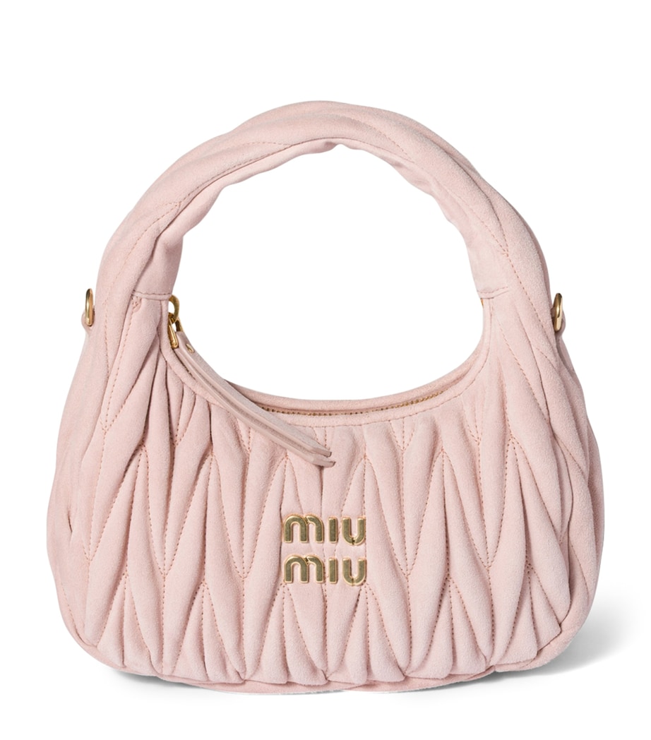 Suede Matelassé Wander Top-Handle Bag F0924 Image 1