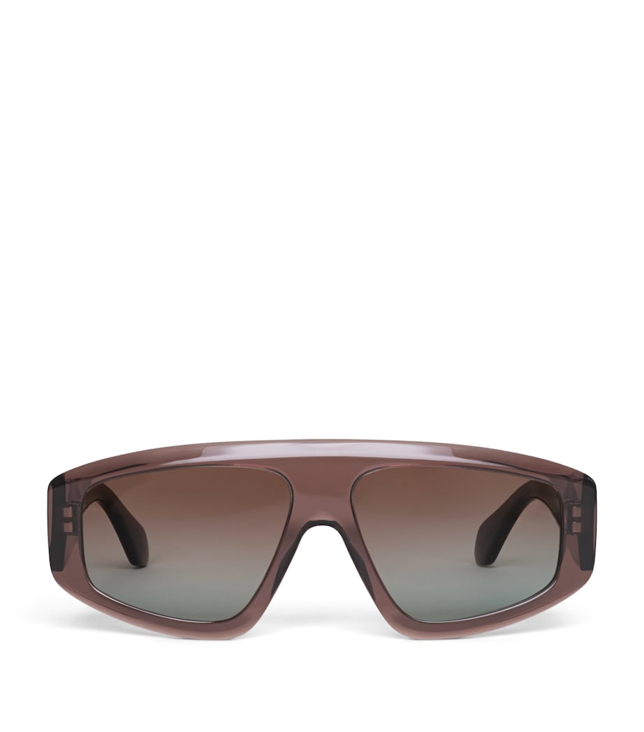 Alaïa Acetate Aviator Mask Sunglasses Brown/green Image 1