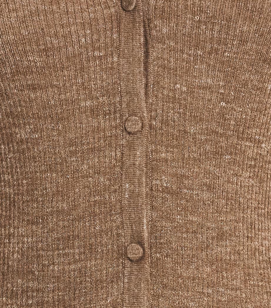 Gabriela Hearst Womens Cashmere-Silk-Hemp Aiste Cardigan Cht Chestnut Image 6
