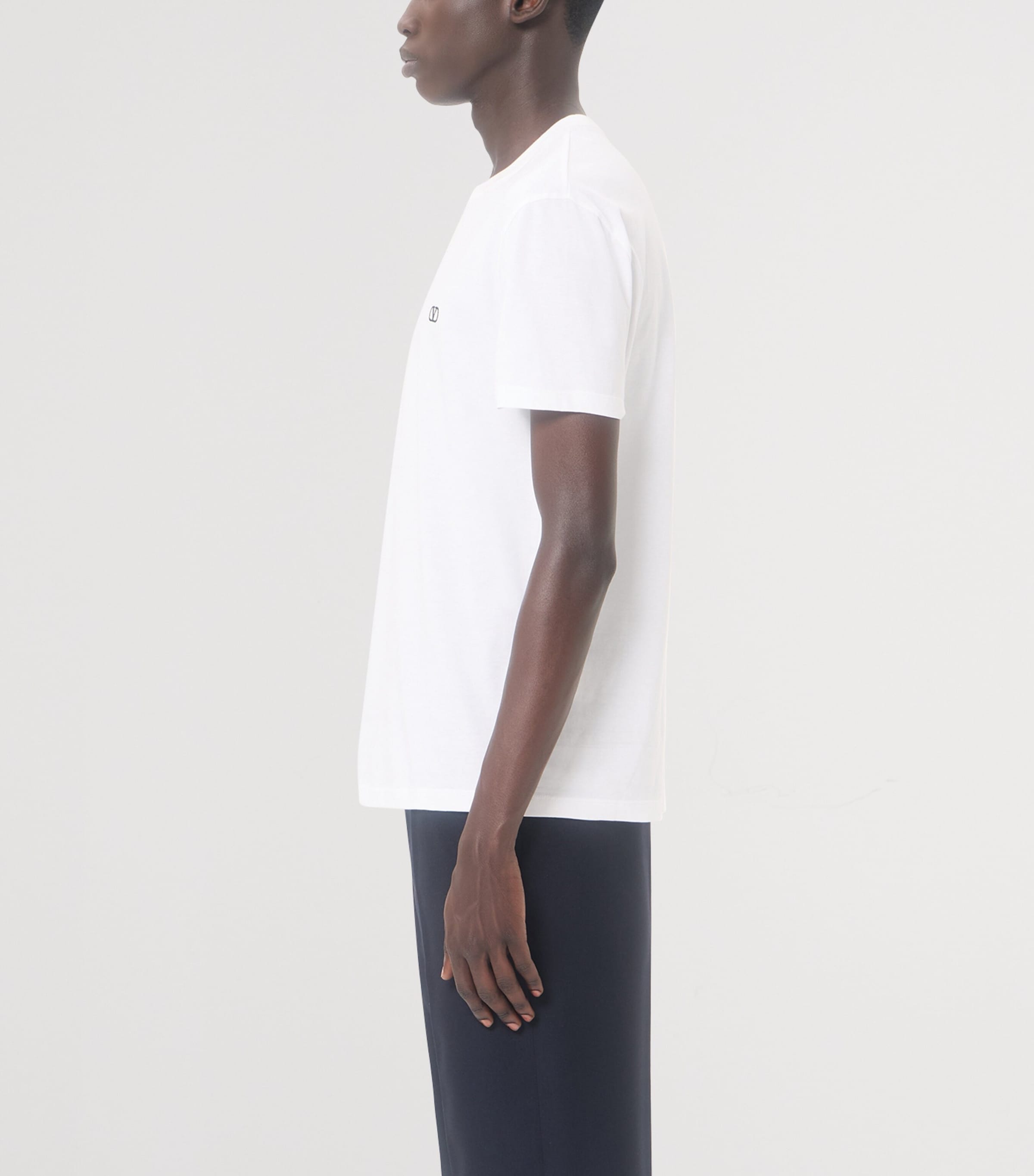 Valentino Mens Cotton VLogo T-Shirt Image 4