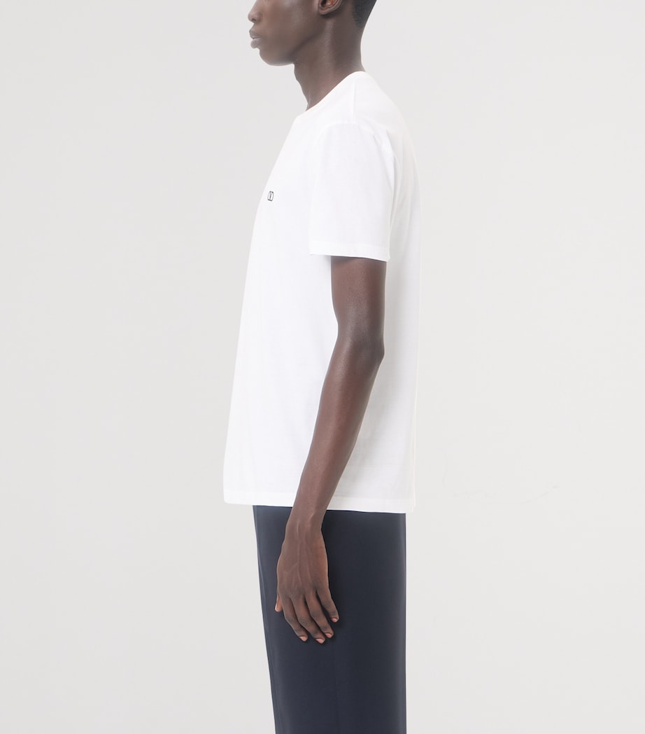 Valentino Mens Cotton VLogo T-Shirt Image 4