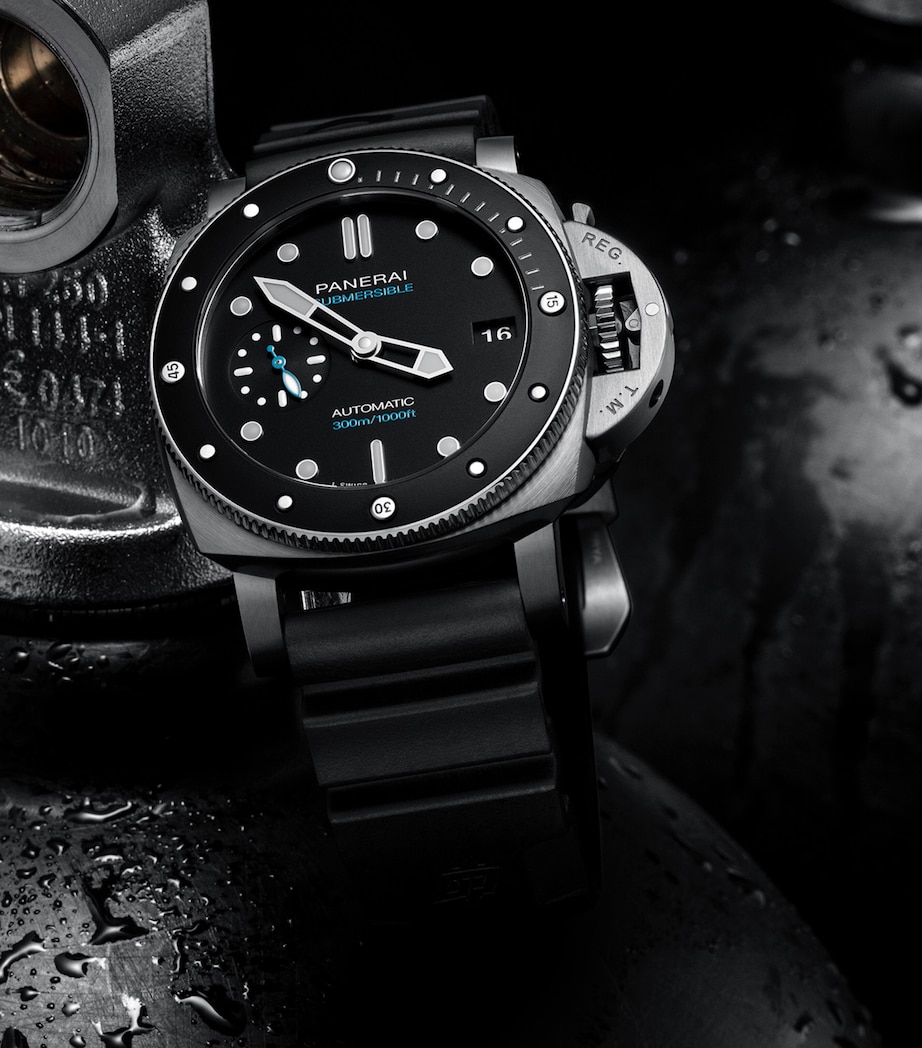 Panerai Stainless Steel Submersible Watch 42mm Black Image 5