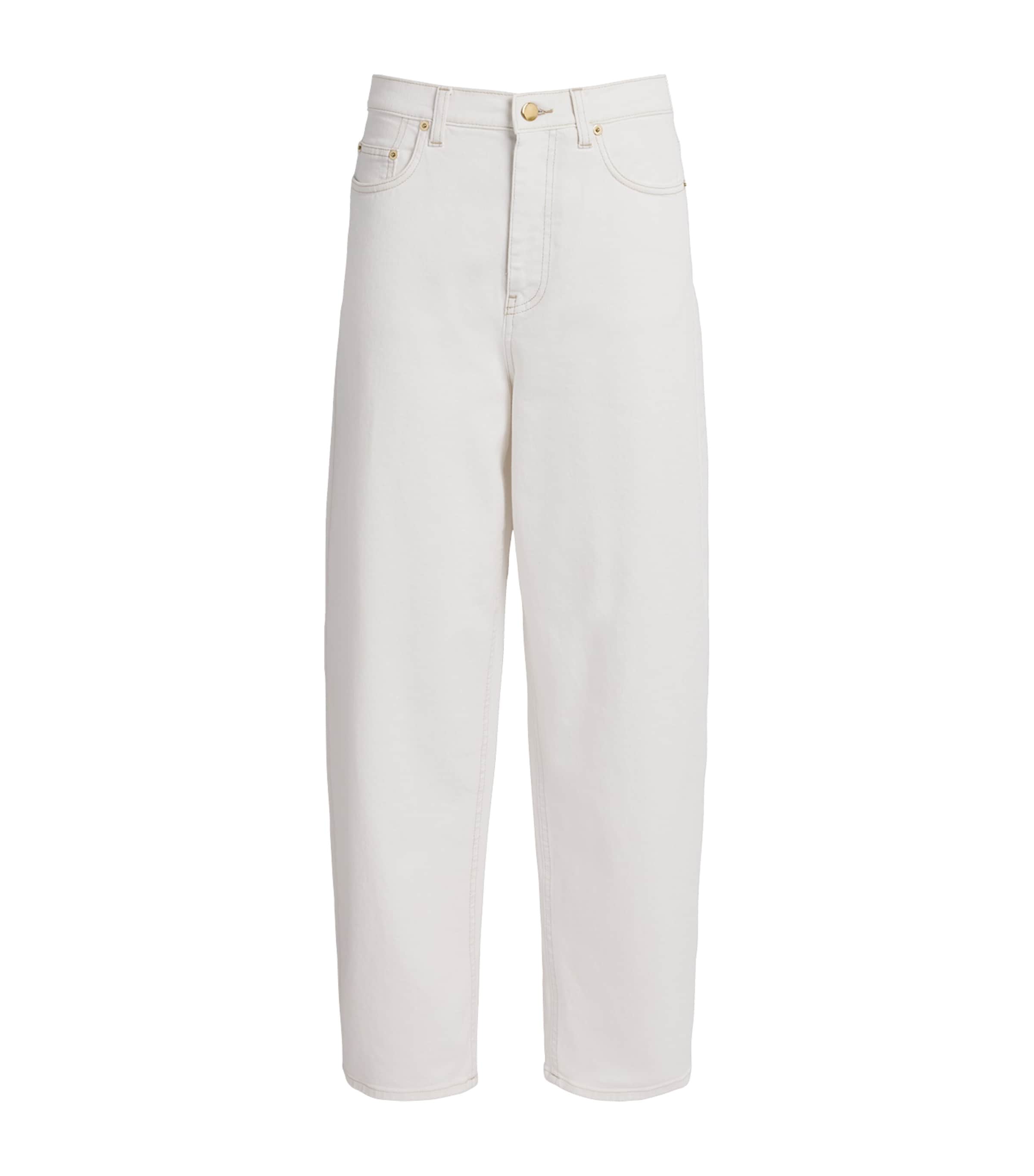 Fabiana Filippi Womens Stretch High-Waist Jeans White Image 1