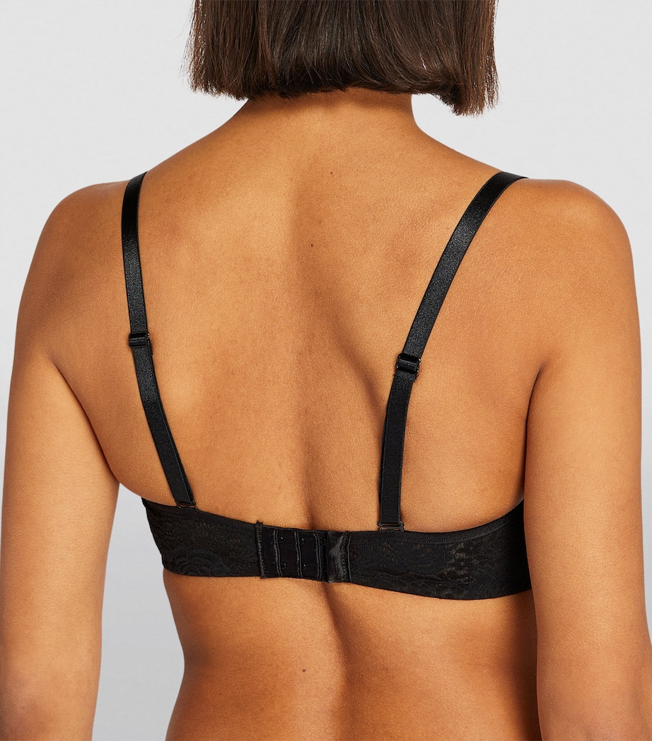 Lace Halo Strapless Bra BLACK Image 5