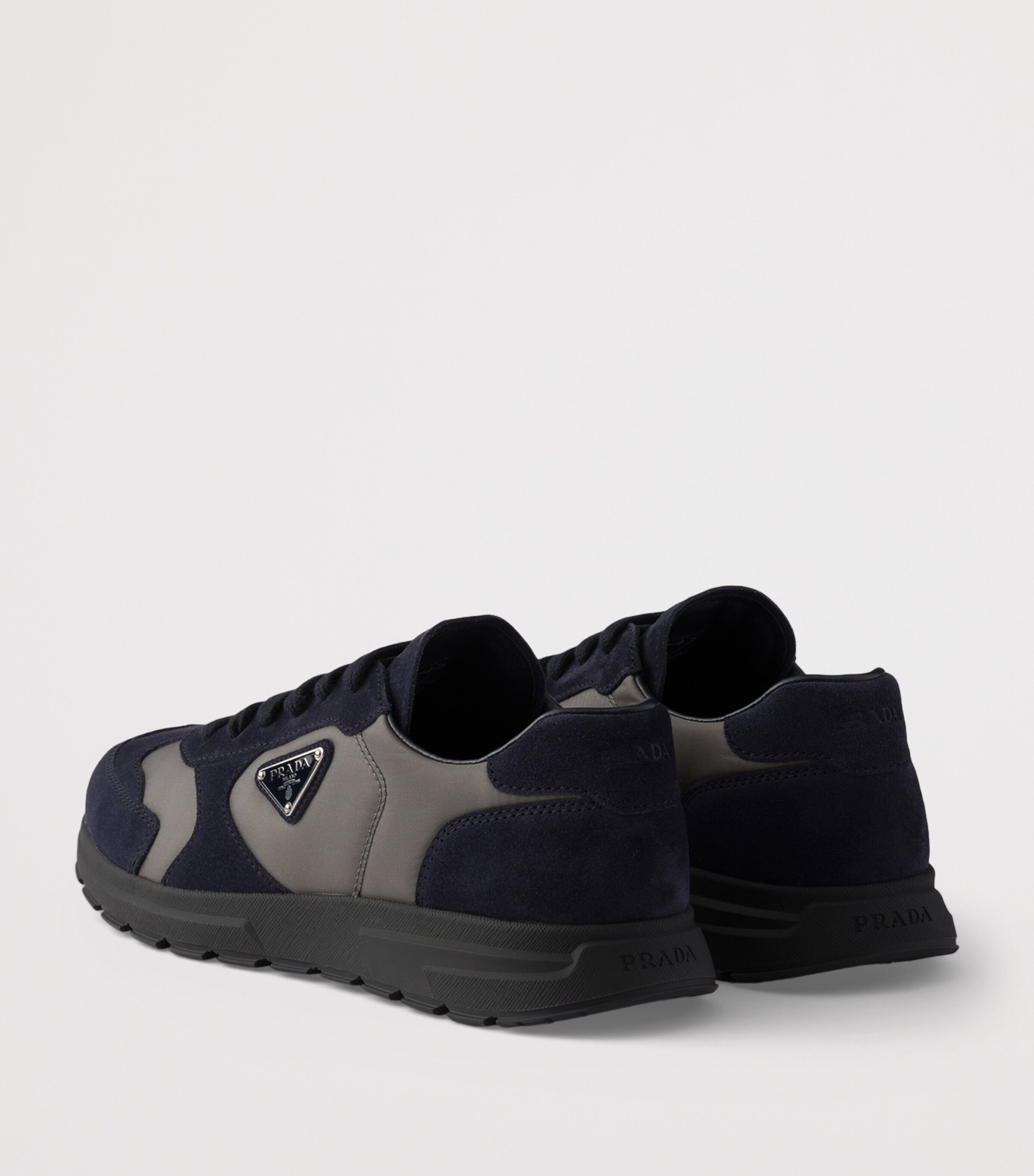 Re-Nylon and Suede Prax 2.0 Sneakers F0R8N Image 4