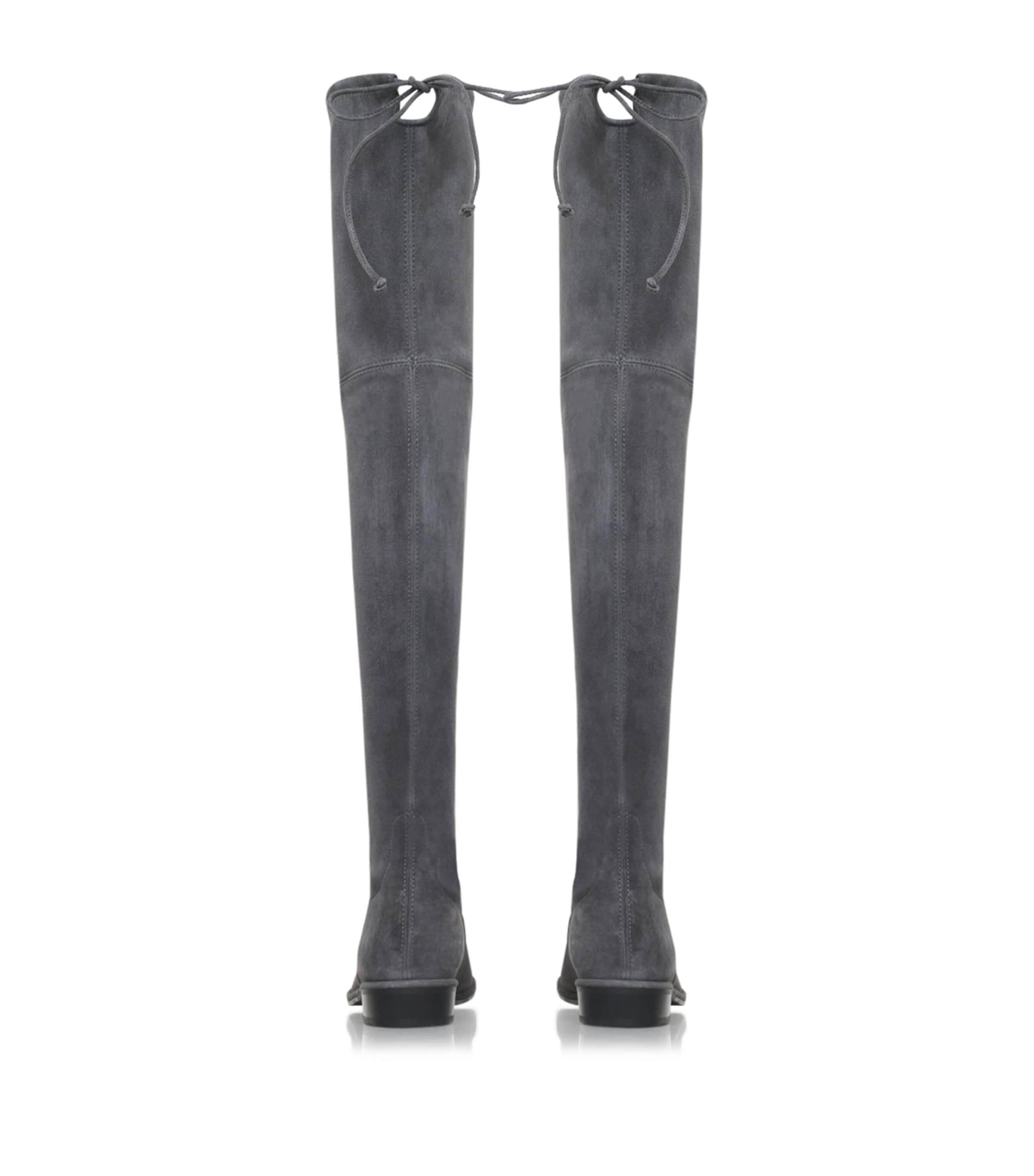 Suede Lowland Thigh High Boots GREY Image 2
