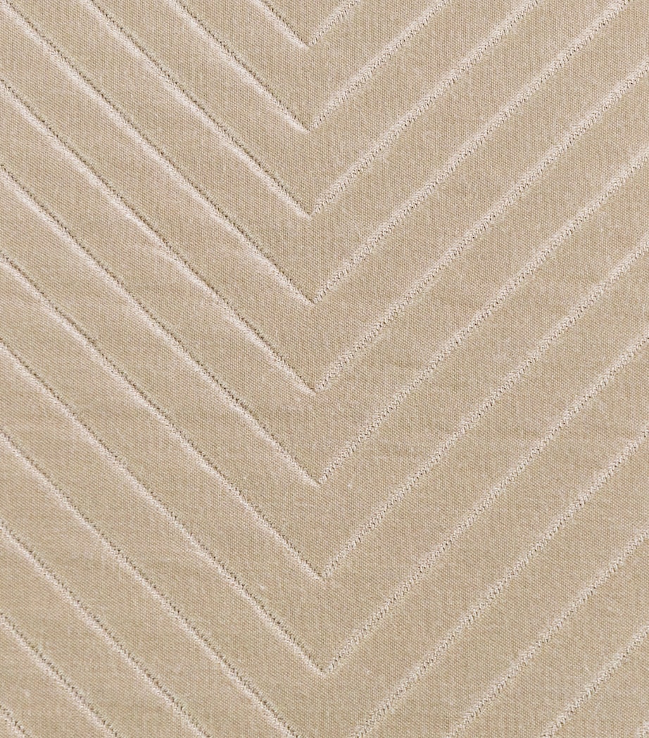 Frette Herringbone Cushion Cover (50cm x 50cm) Savage Beige Image 6