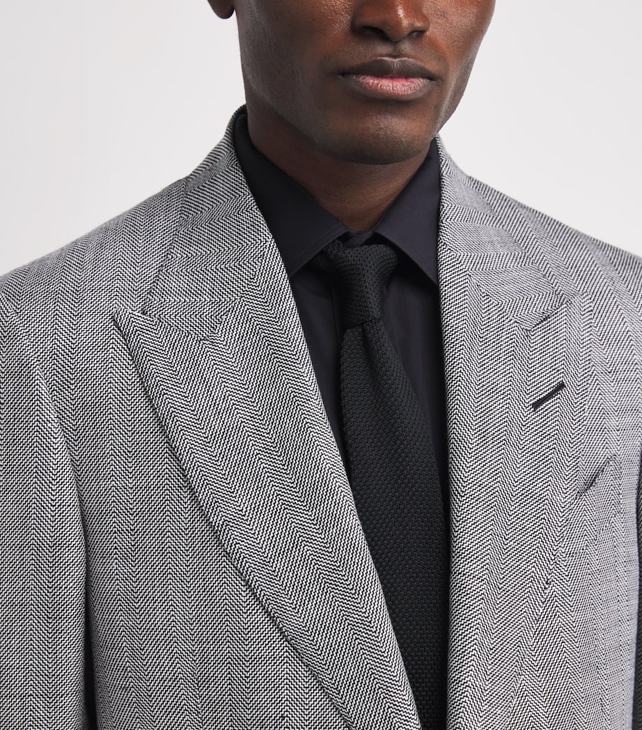 Wool-Blend Herringbone Shelton Blazer NWA Image 6