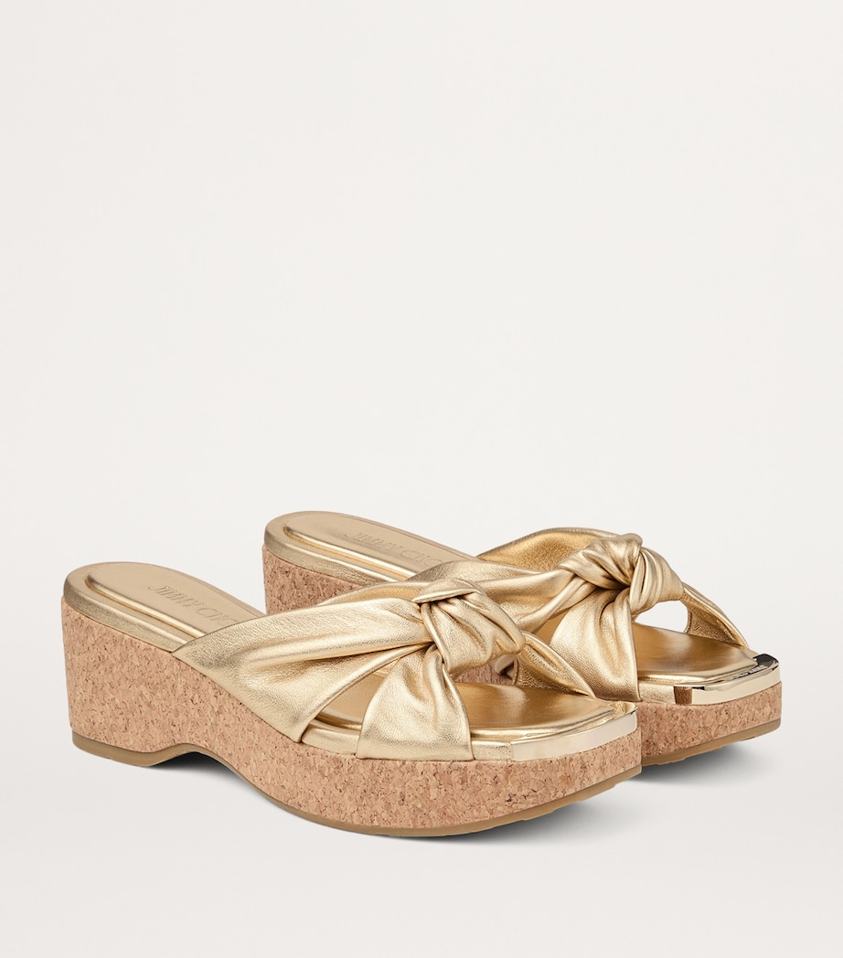 Avenue 50 Leather Mules GOLD Image 4