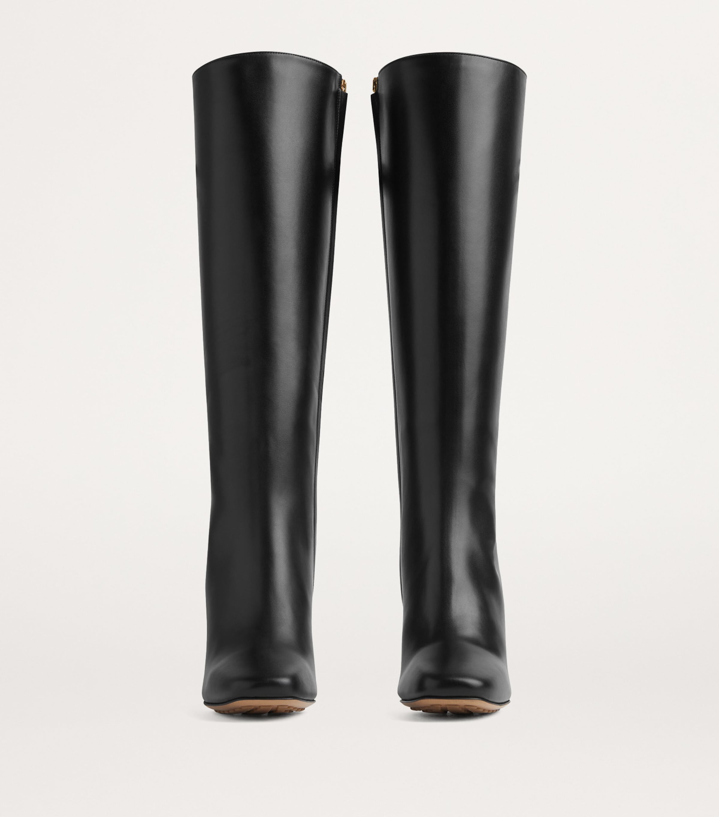 Bottega Veneta Leather Knot Knee-High Boots 90 Image 4