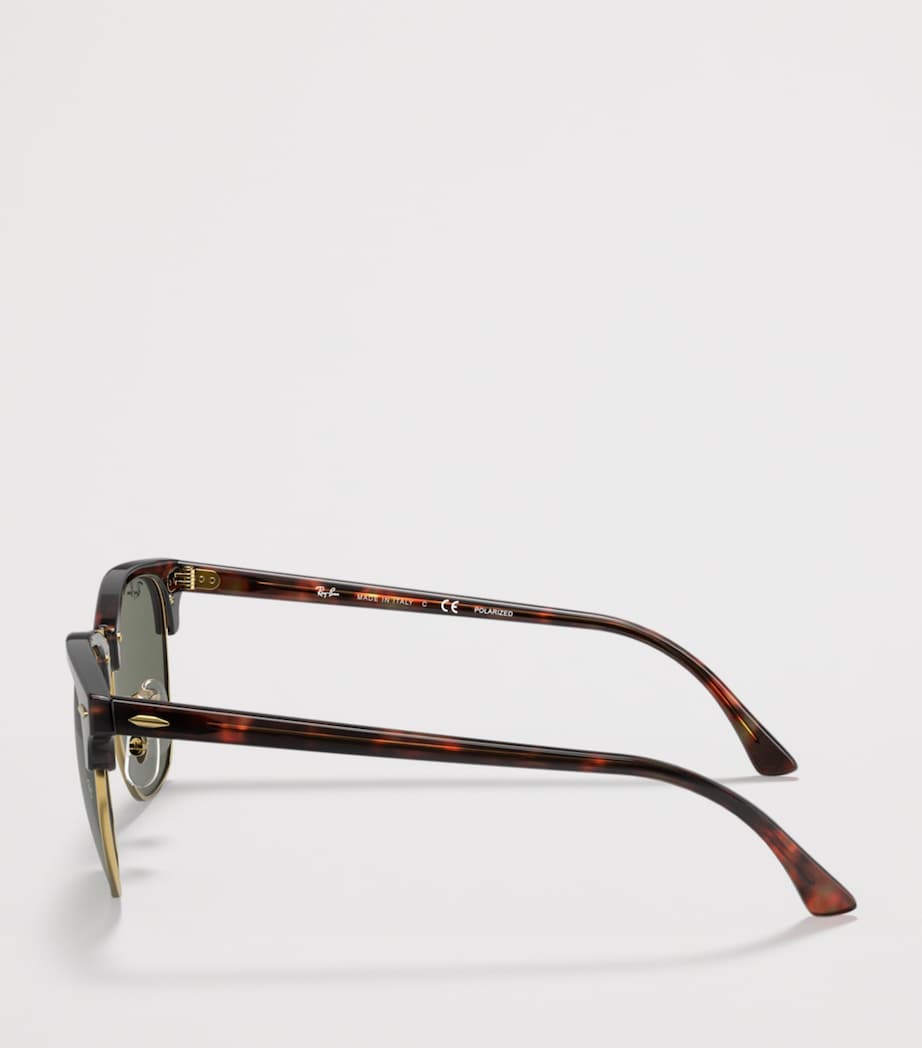 Ray-Ban RB3016 Clubmaster Classic Square Sunglasses Brown Image 3