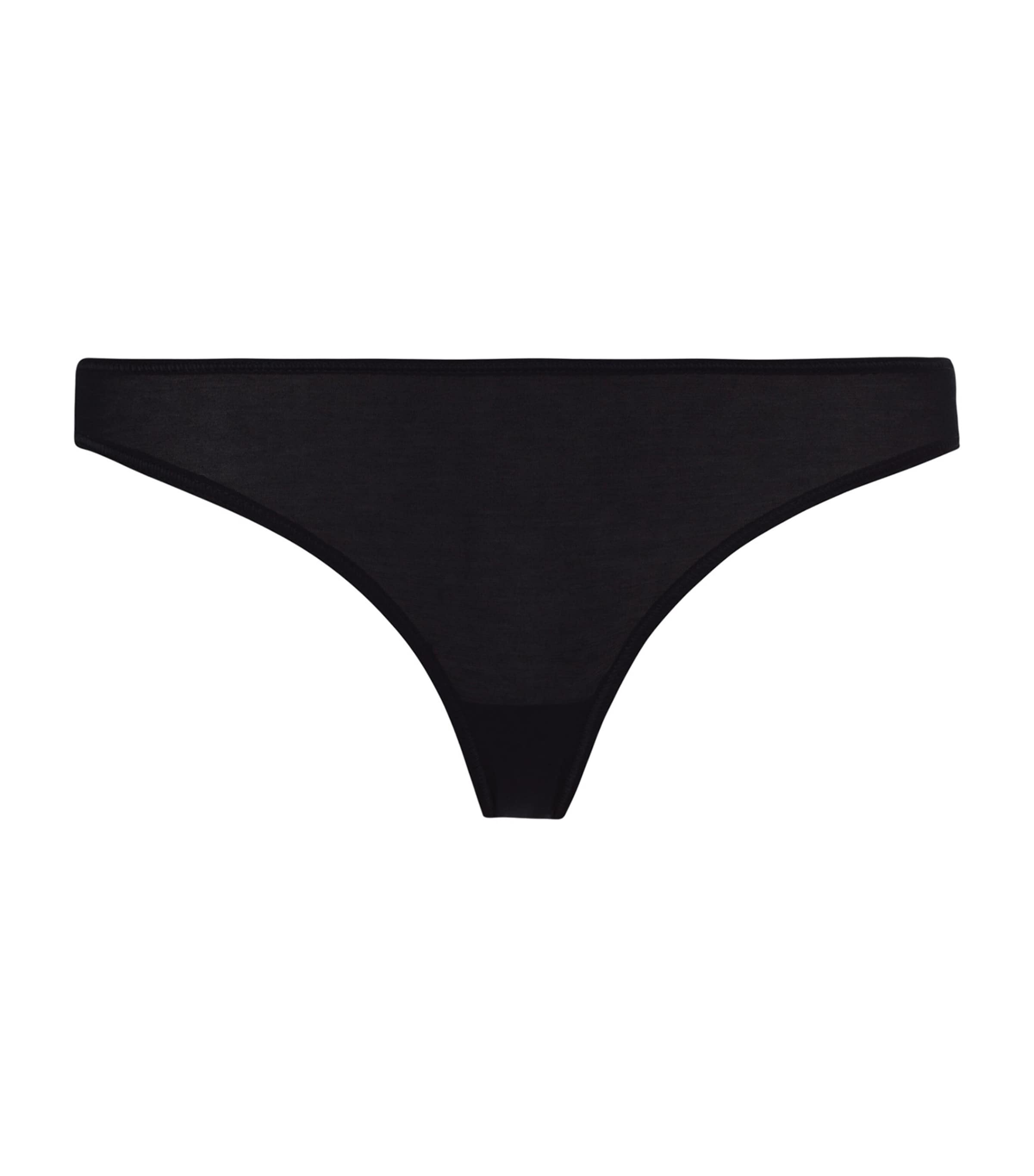 Hanro Cotton Delight Lace-trim High-cut Briefs In Black