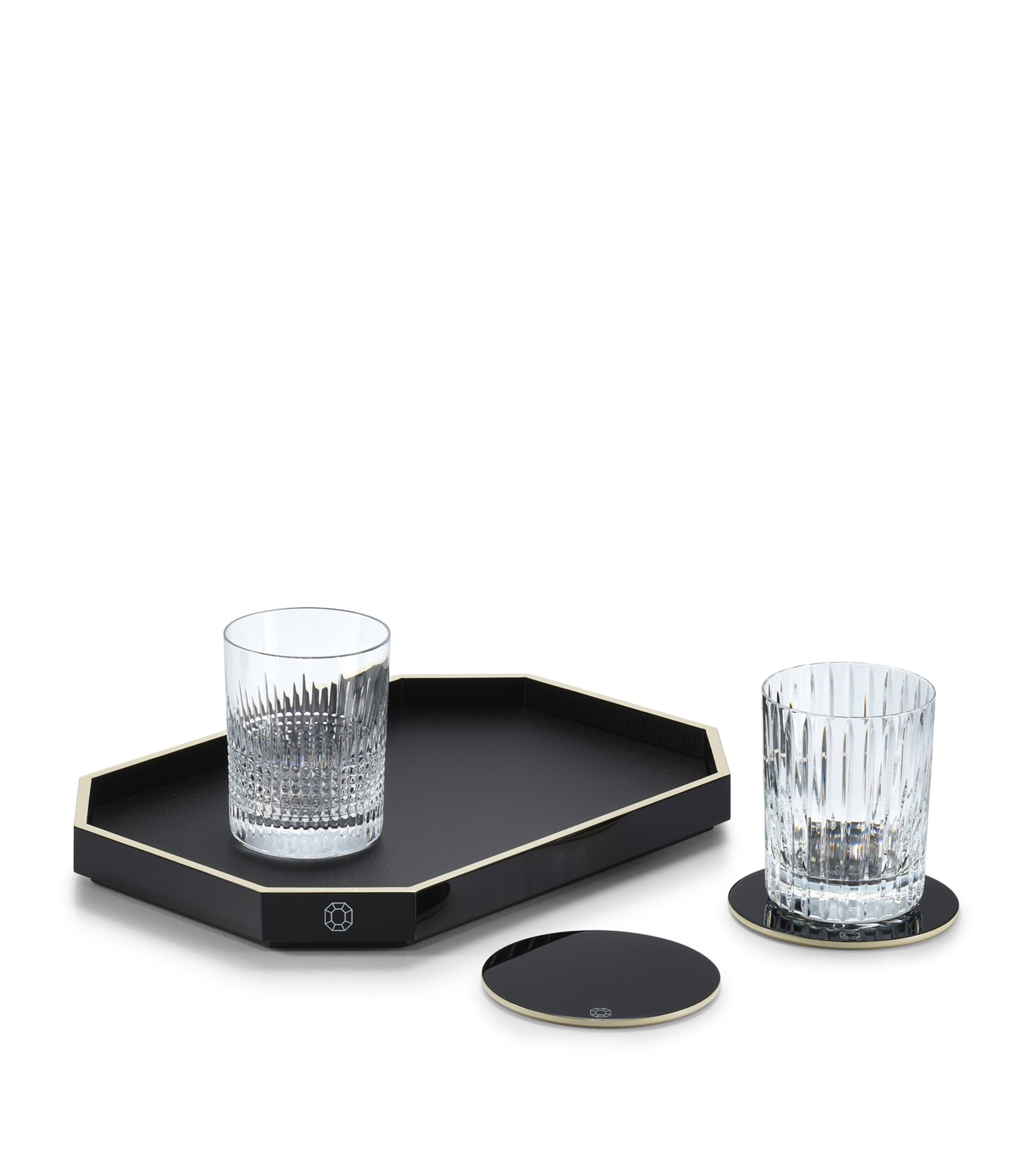 Small Octogone Tray (33cm x 23cm) CLEAR Image 2